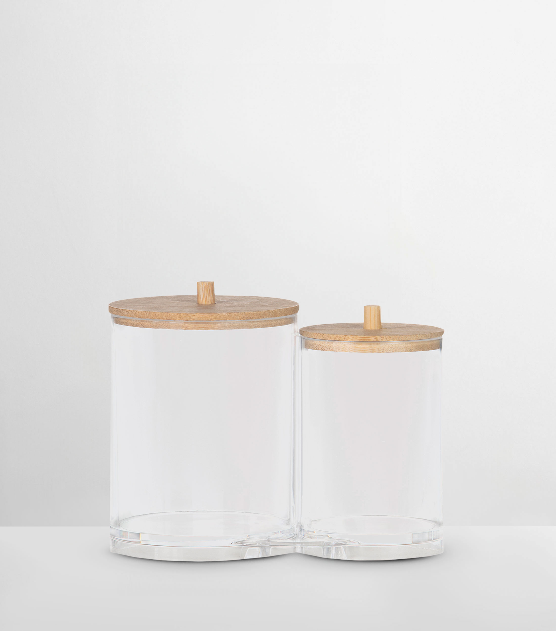 Set 2 contenedores organizadores para baño en acrílico