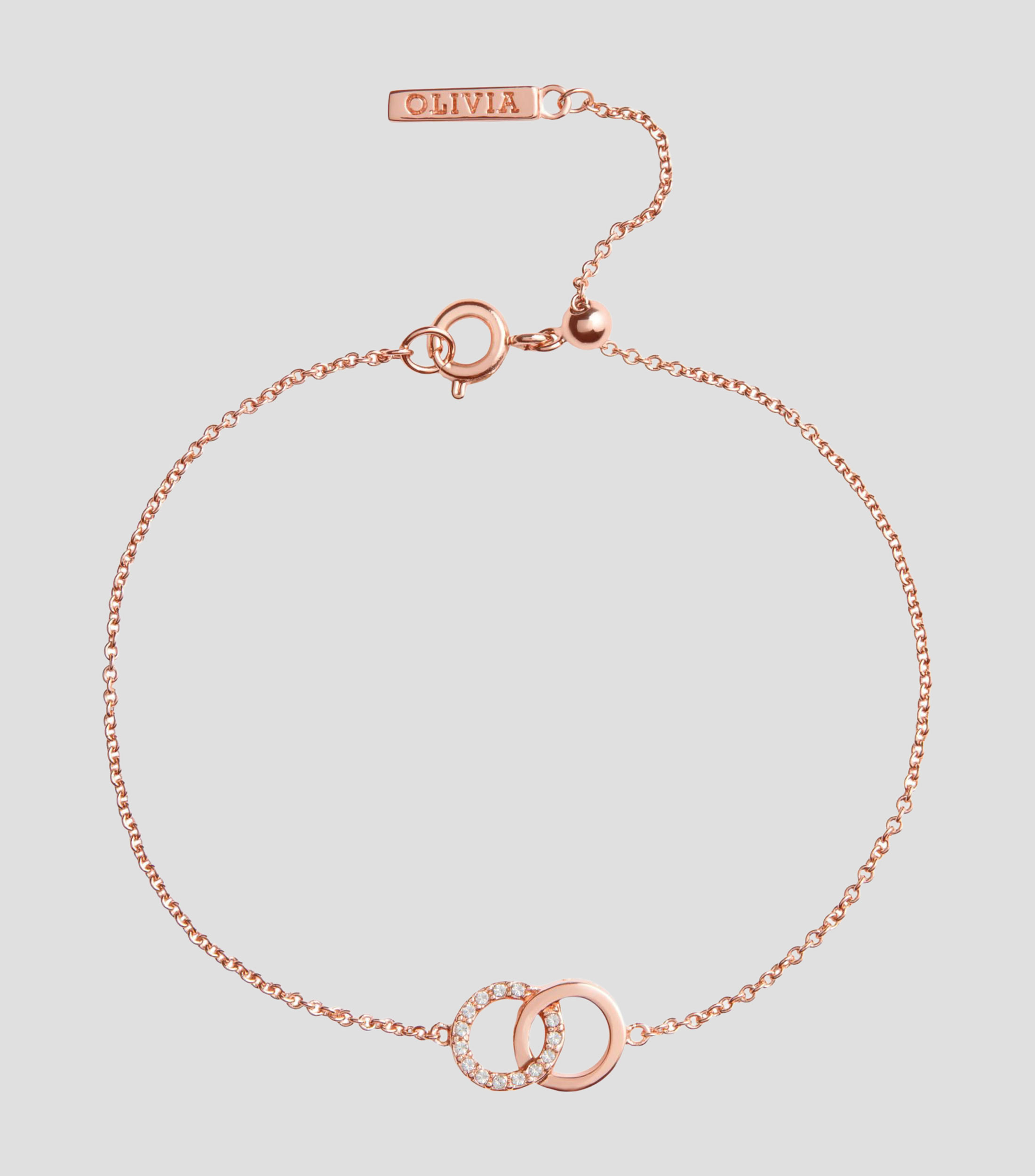 Pulsera con dije de aros entrelazados Bejewelled Classic Mujer