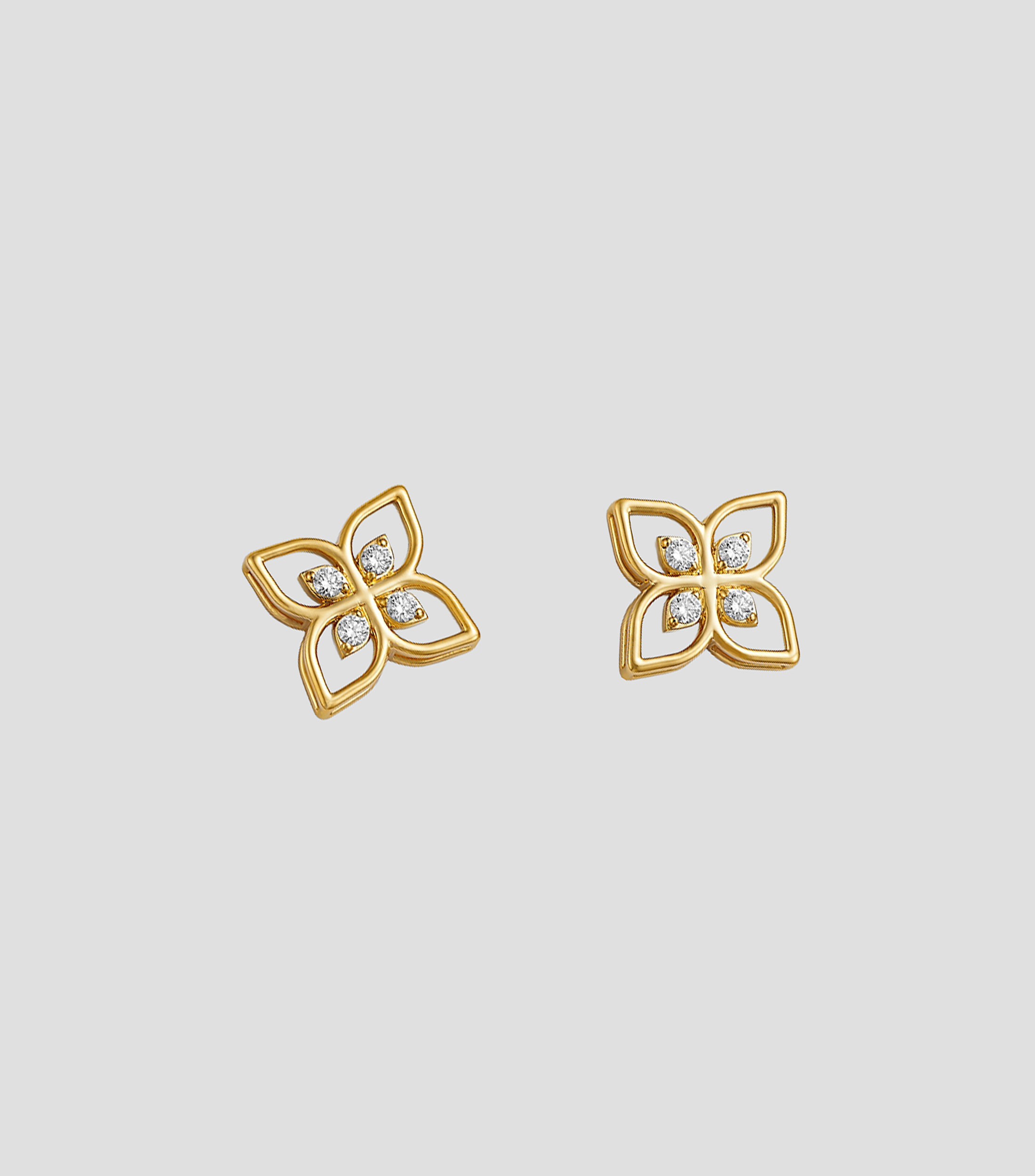 Aretes en Oro amarillo de 18 Kilates con diamantes y madre perla Venetian Princess Mujer