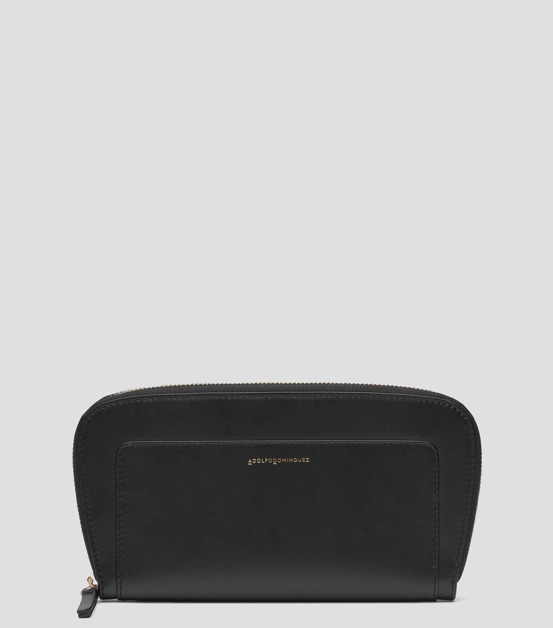 Cartera en piel lisa Mujer