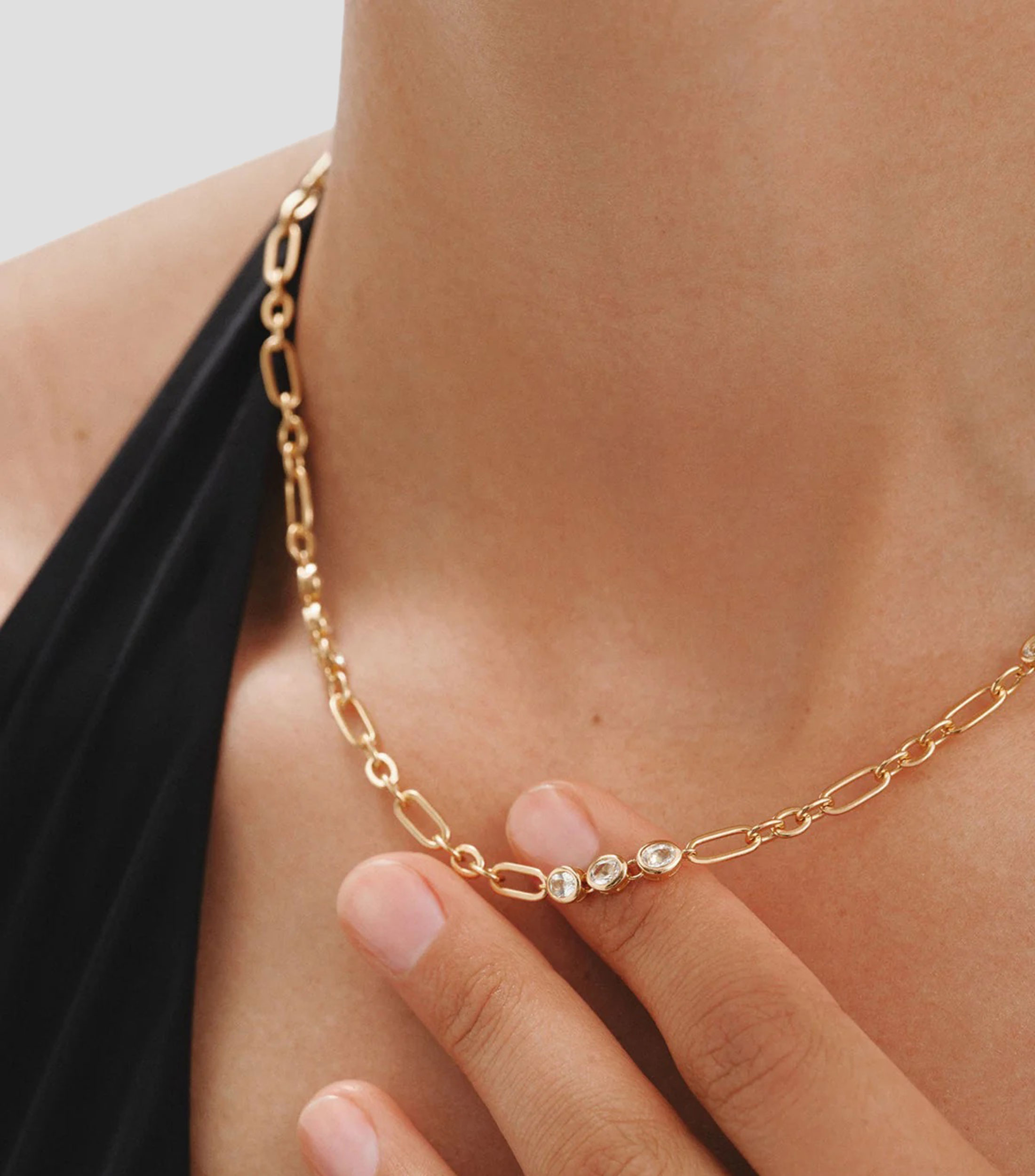 Collar en plata .925 con topacios Essentials Mujer