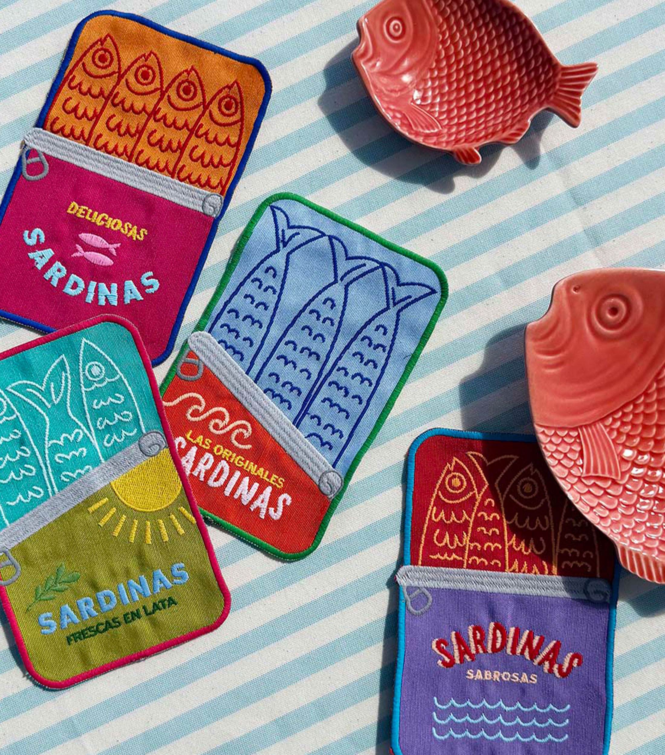 Set de 4 cocteleras La Mar, Sardinas Vol. 1