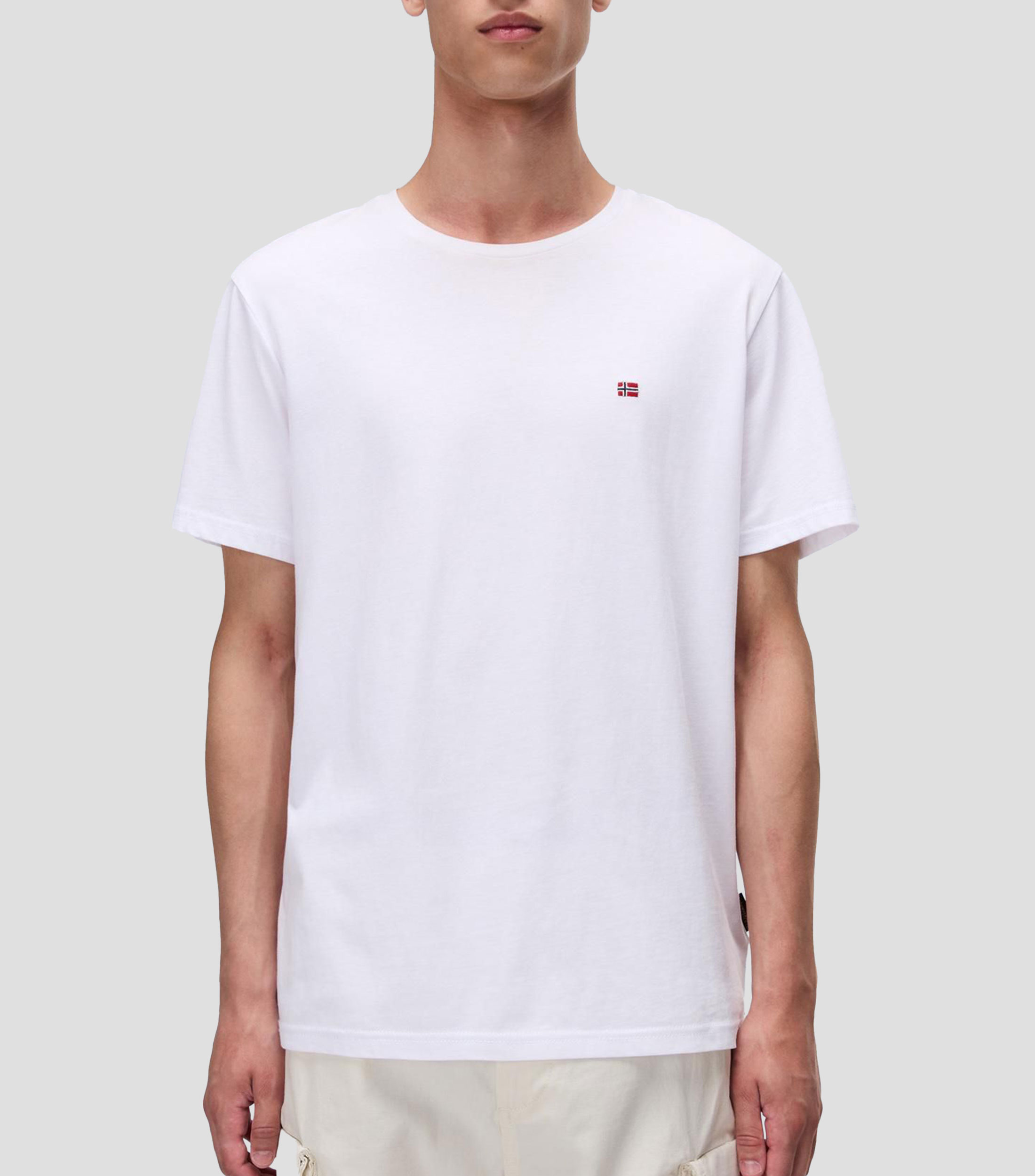 Playera cuello redondo manga corta Salis lisa Hombre