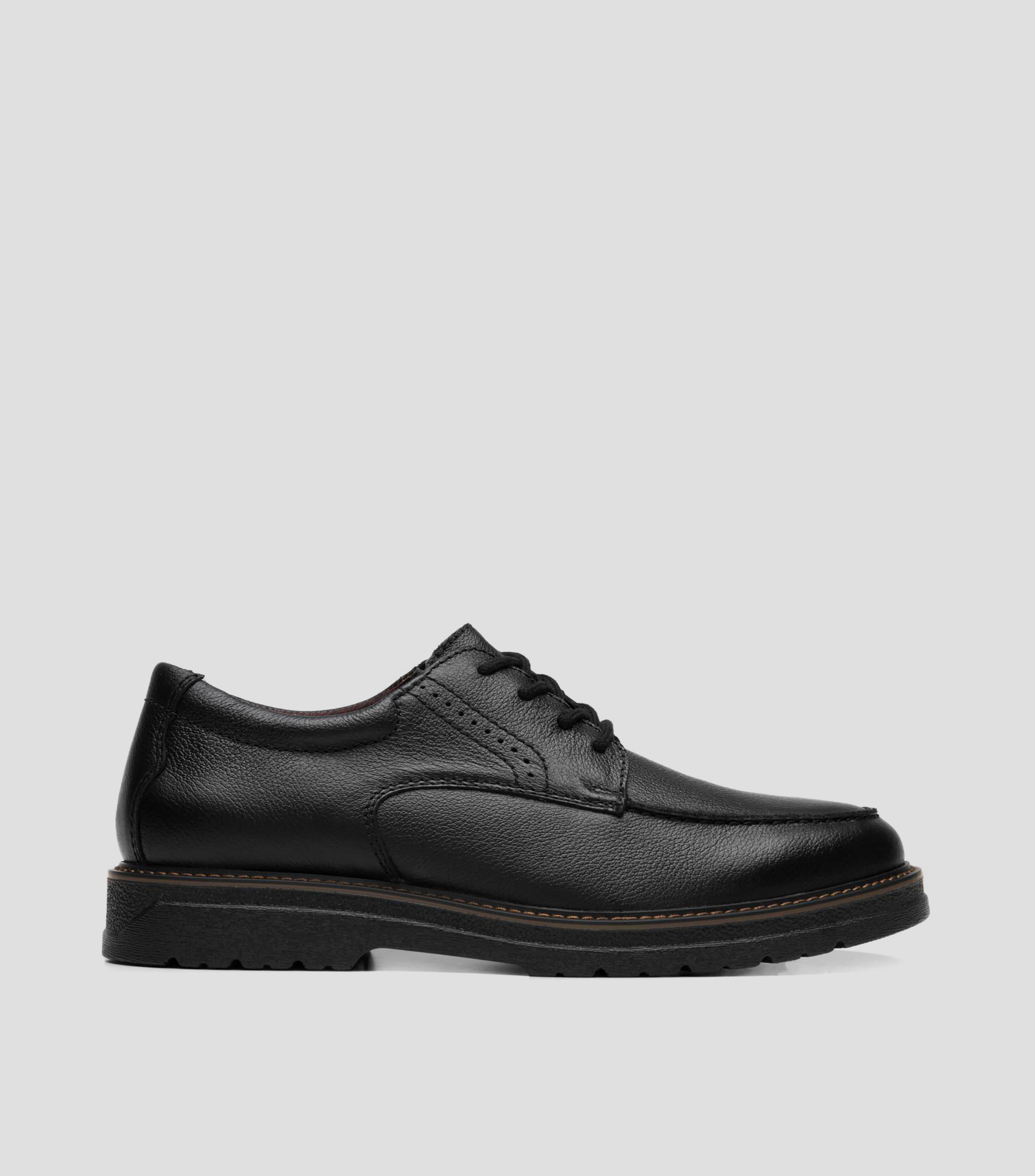 Zapatos casuales Jarek en piel con tacón bajo ancho Hombre