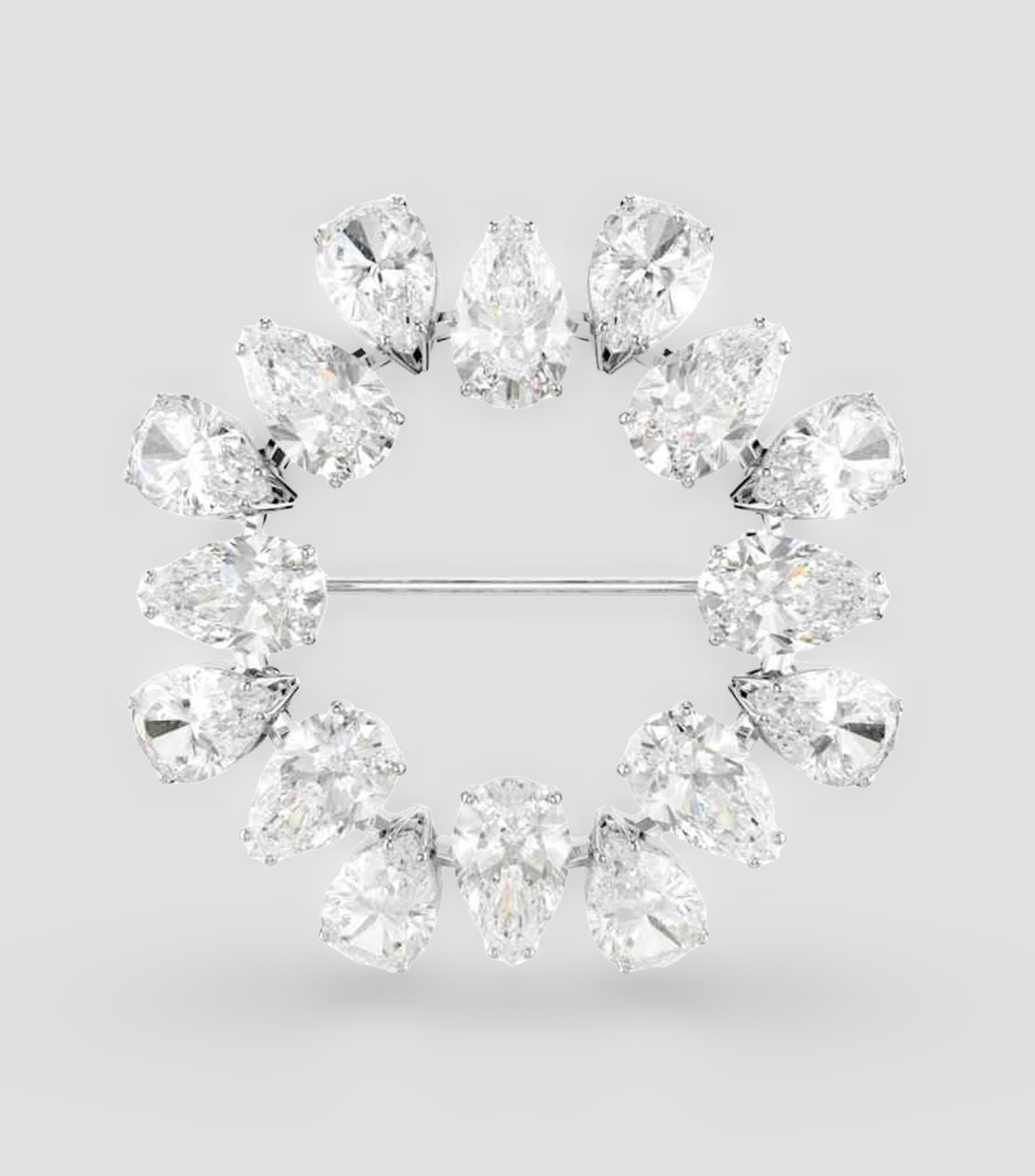 Broche Matrix con Zirconia Mujer