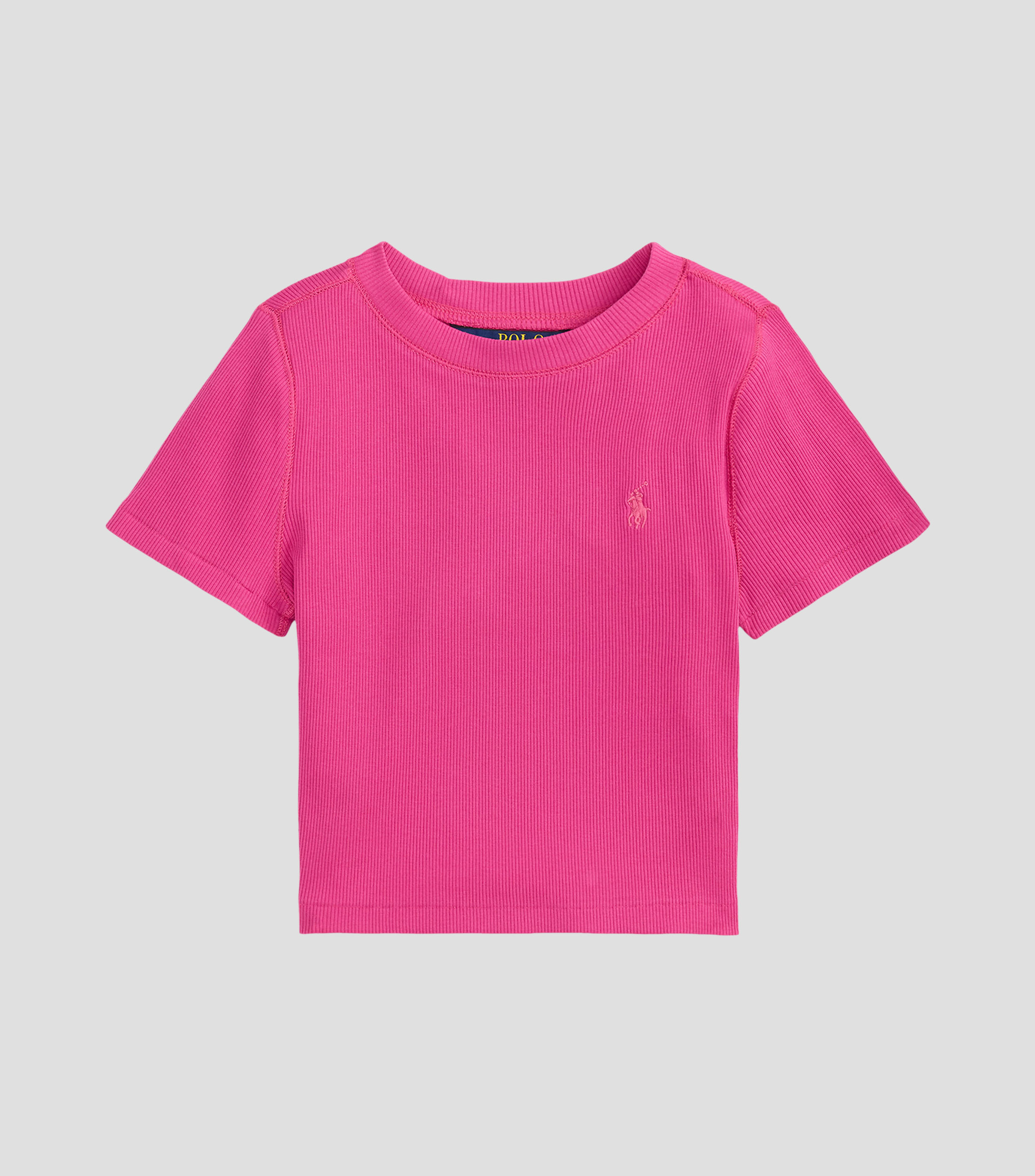 Playera cuello redondo manga corta con microdiseños Niña