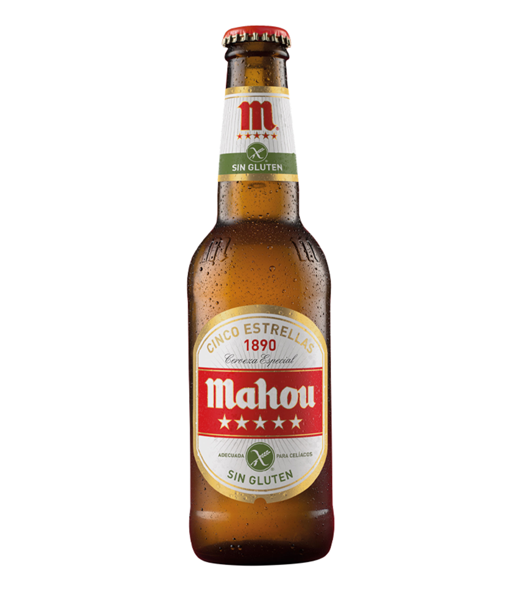 Cerveza Sin Gluten Cinco Estrellas Sin Alcohol, 330 ml