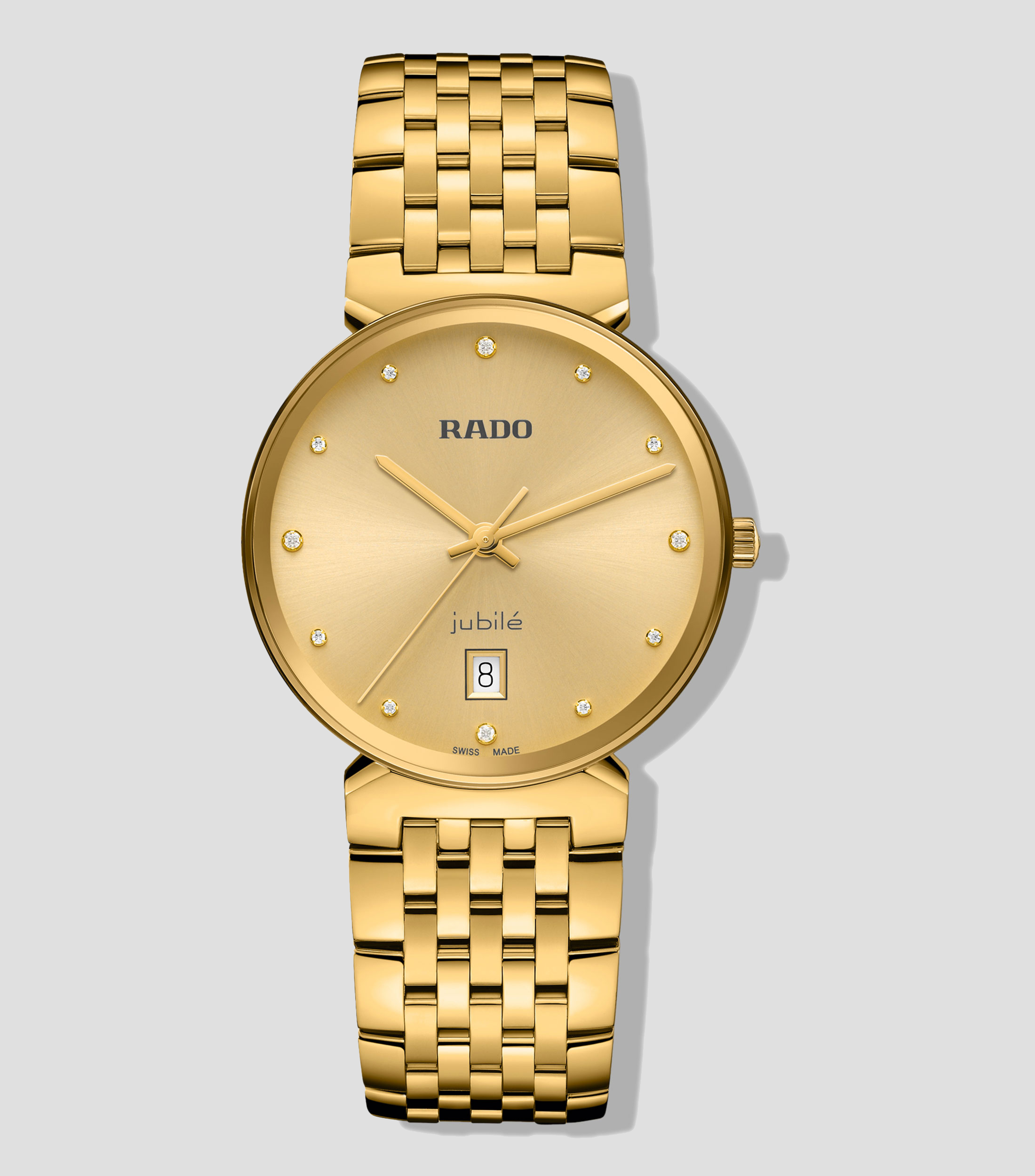 Reloj Unisex Cuarzo Florence Diamonds Classic Carátula Dorada