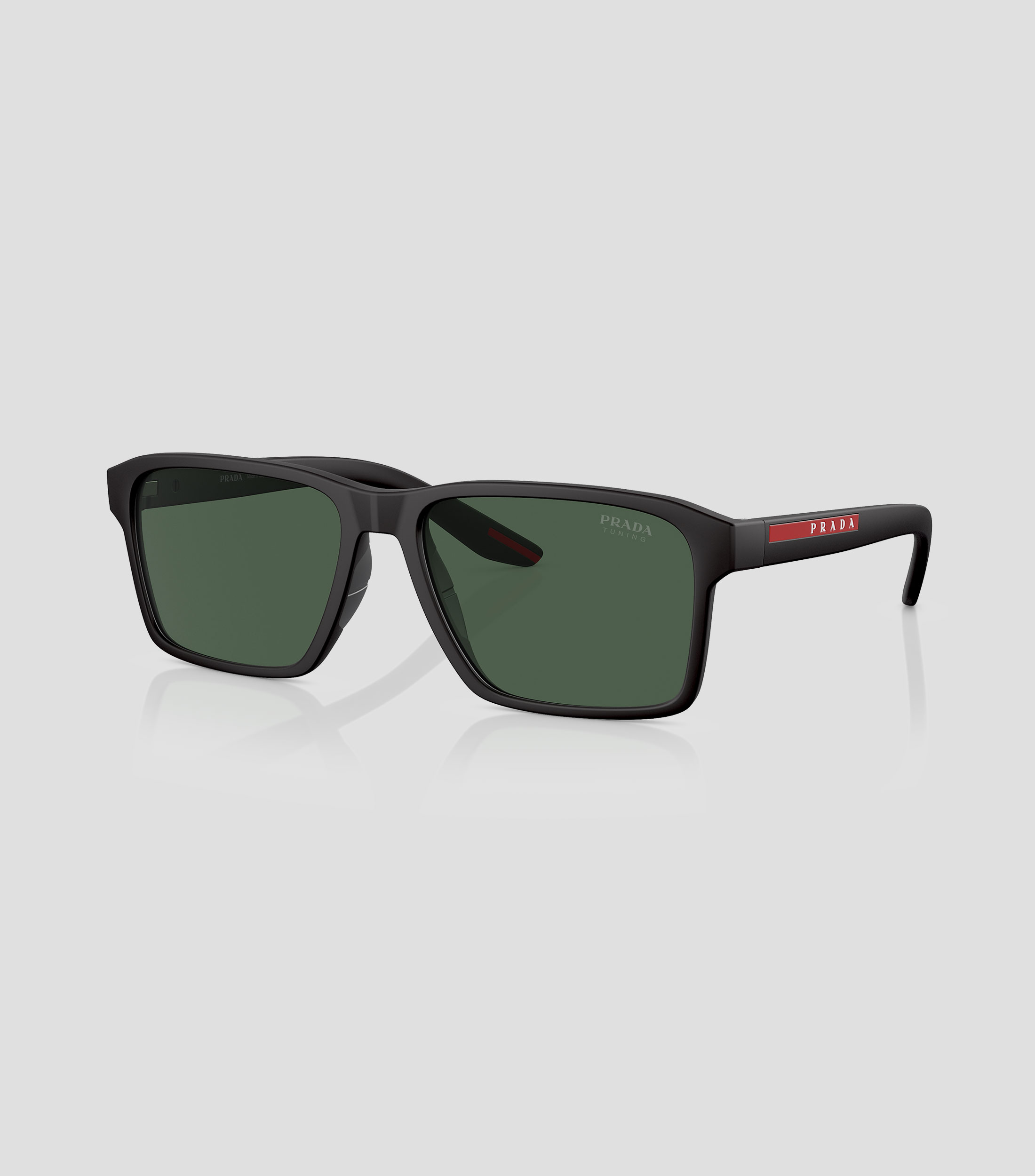 Lentes de sol rectangulares Linea Rossa negro Hombre