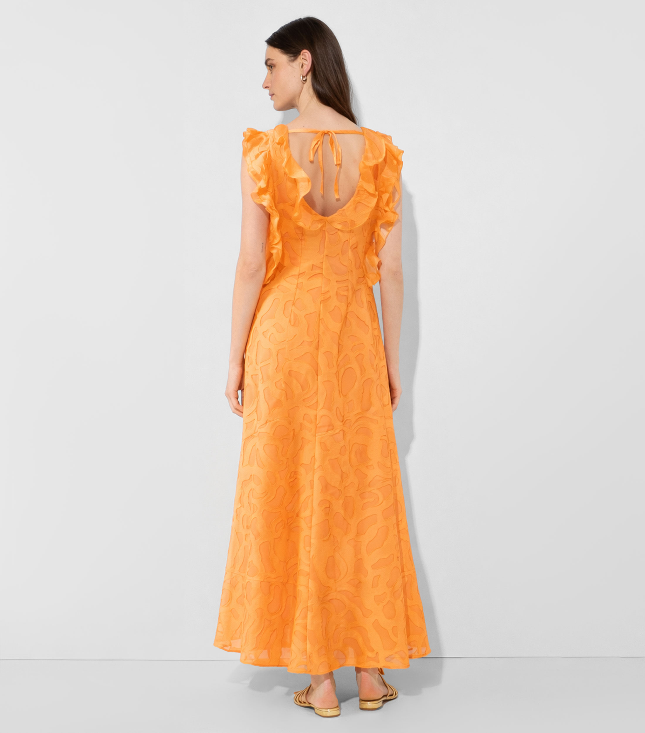 Vestido de fiesta largo liso Mujer