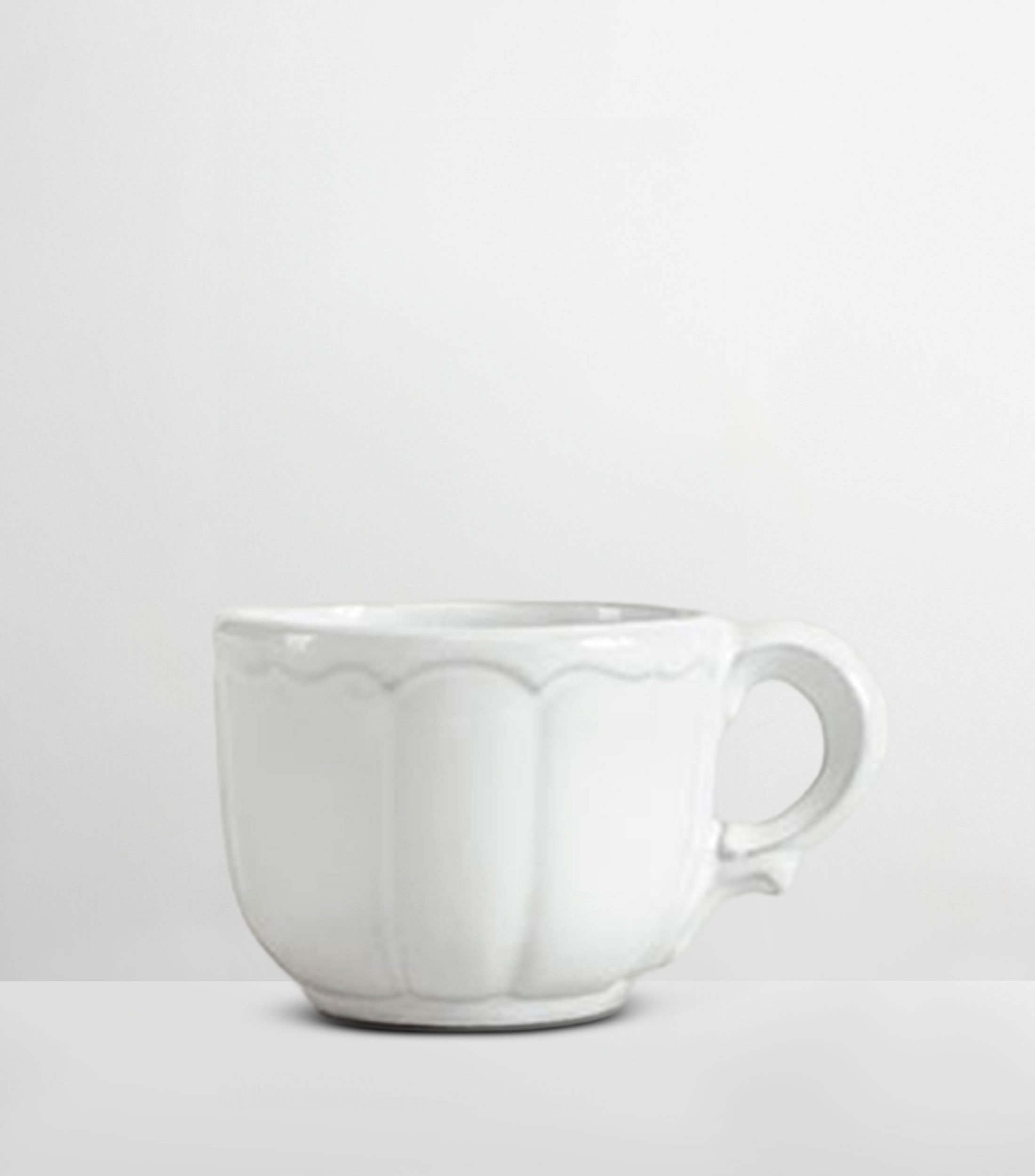 Taza para café Cantini blanca en cerámica, 140 ml