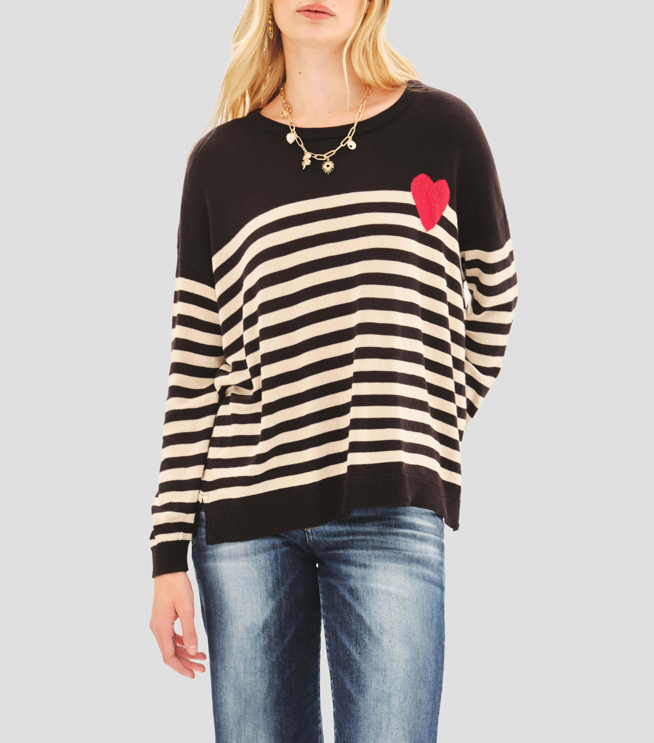 Suéter cuello redondo Mujer