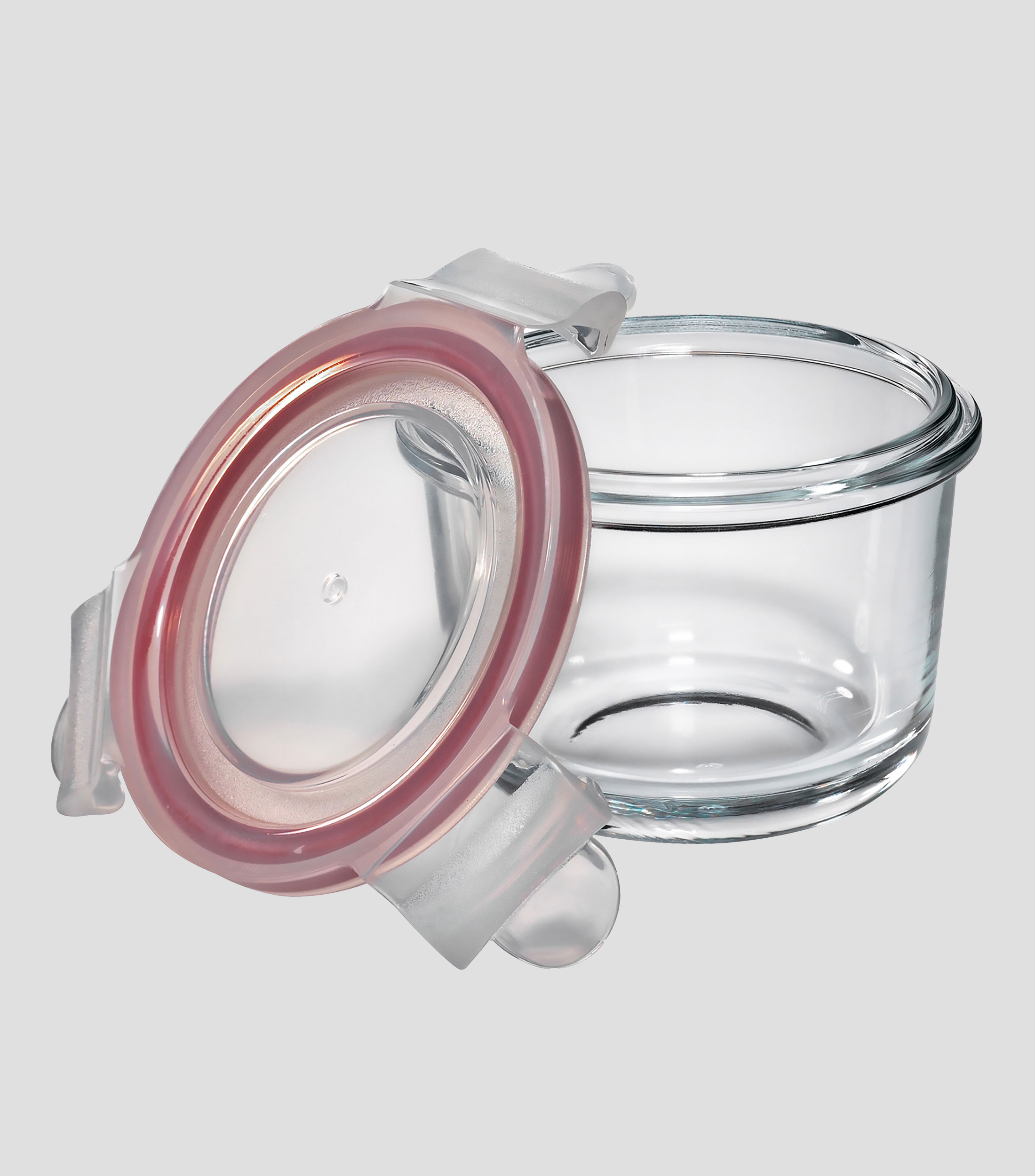 Contenedor Circular transparente