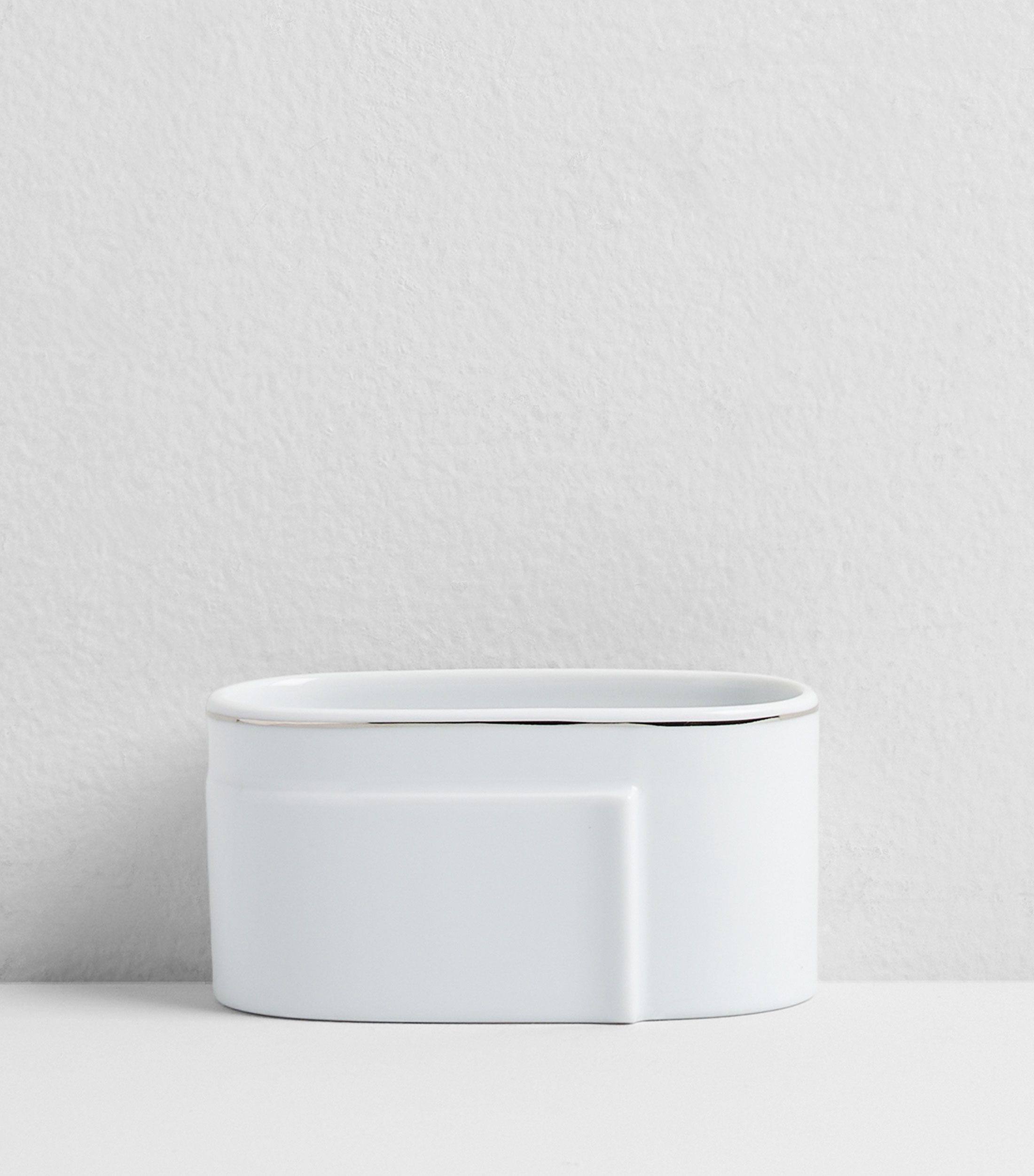 Azucarera Bright en porcelana blanca
