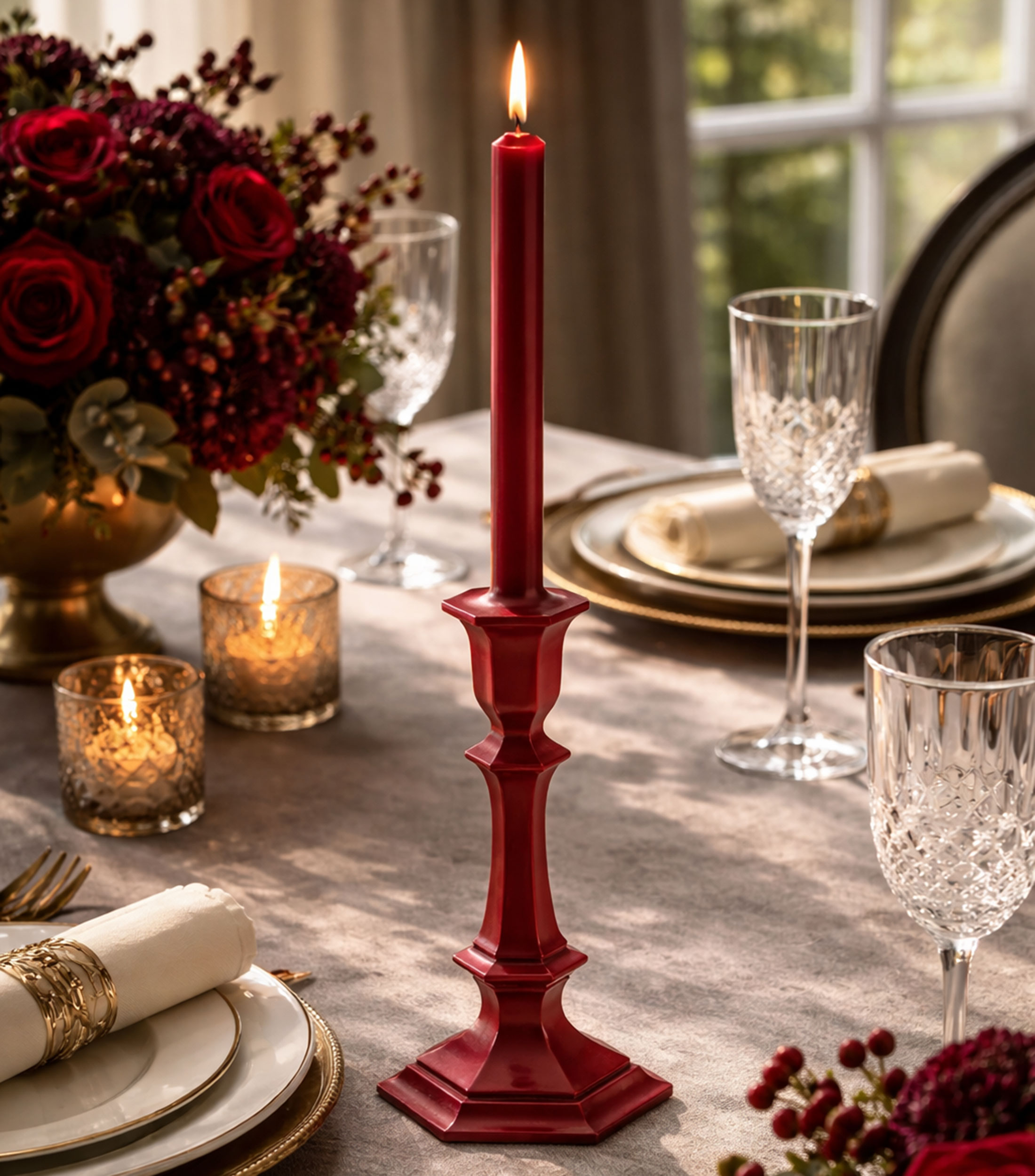 Candelabro Harcourt en cera