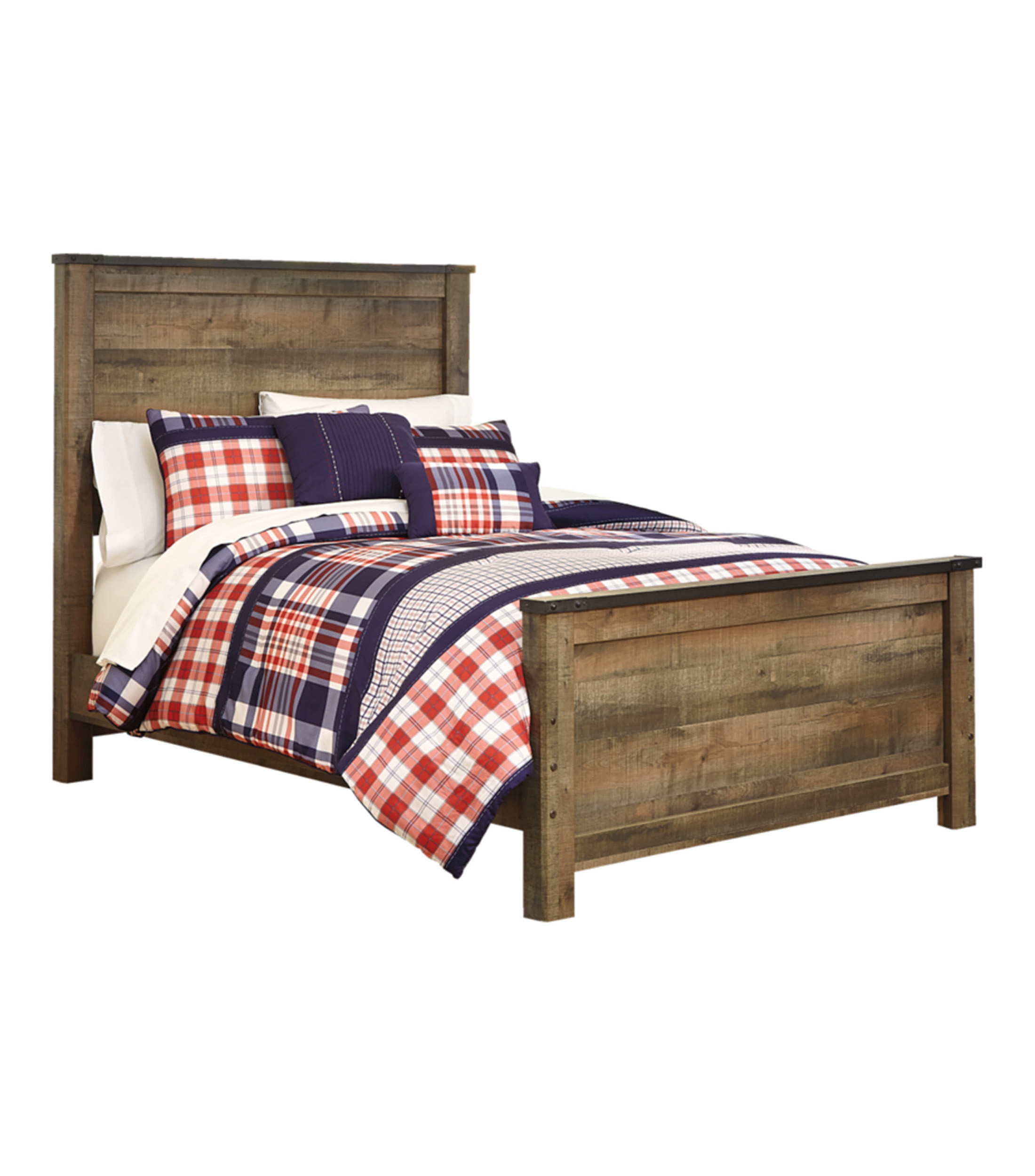 Ashley Cama Matrimonial George en chapa de madera - El Palacio de Hierro