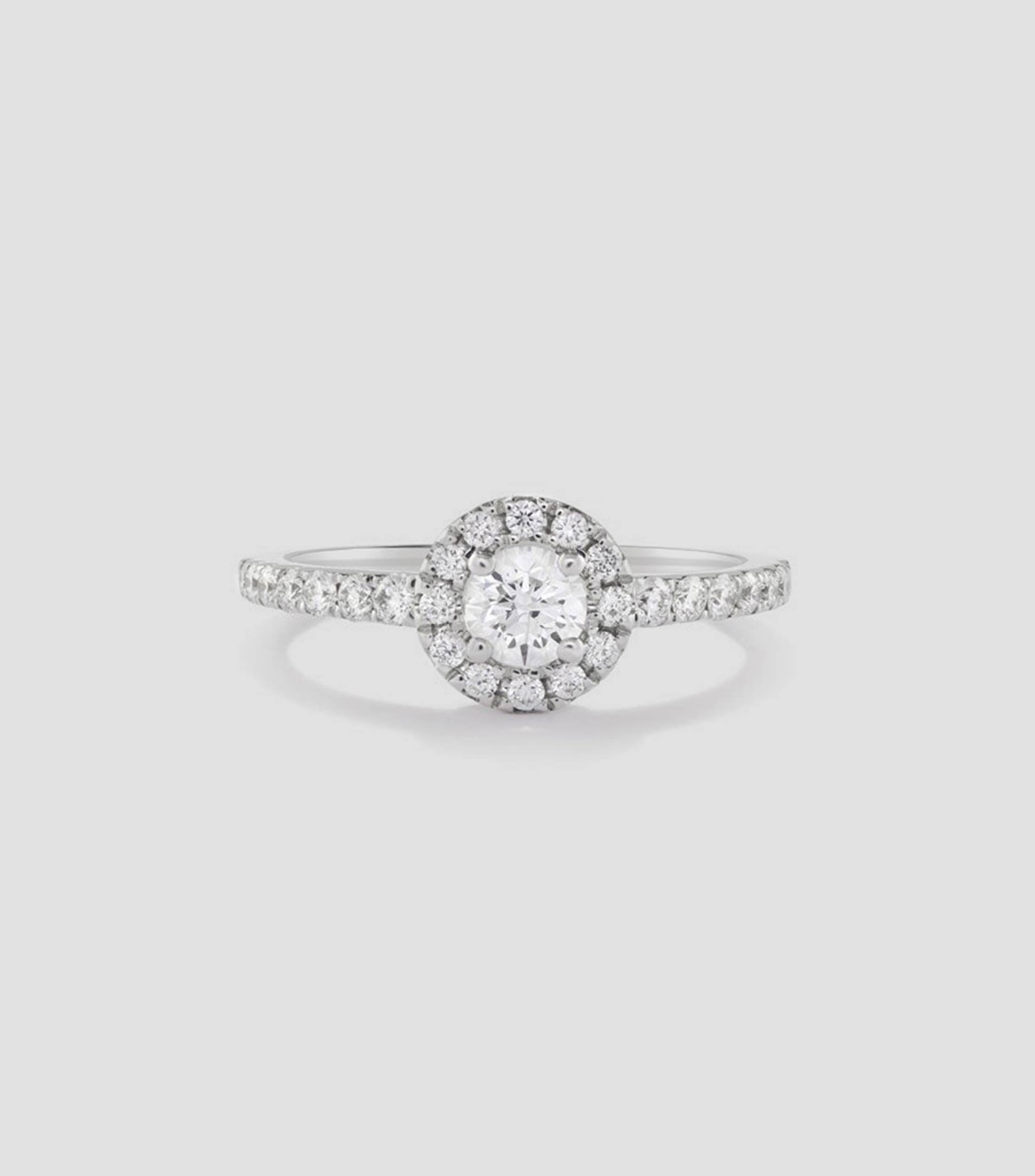 Anillo en oro de 18 kilates con diamantes Mujer