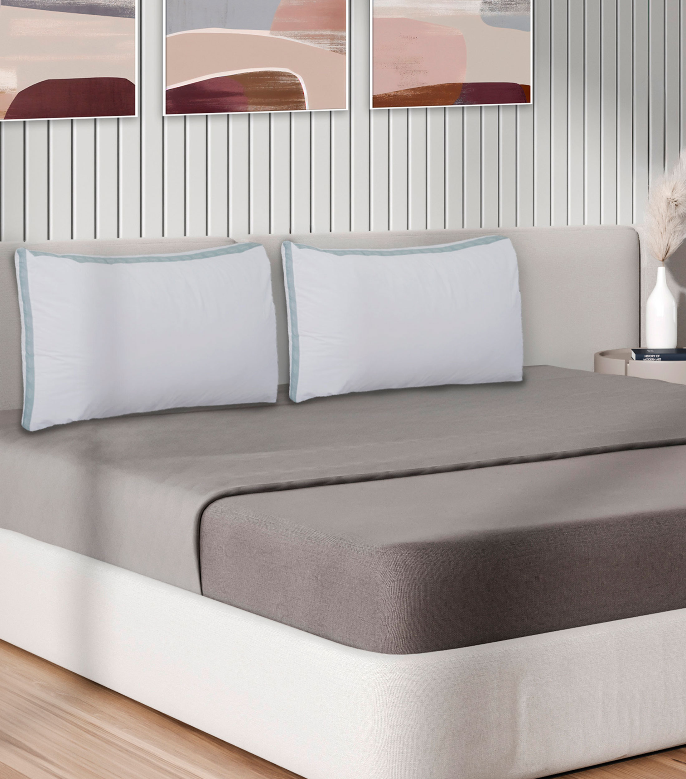 Almohada Estándar Down Alternative-Microgel Confort Medio Vanguard Blanca