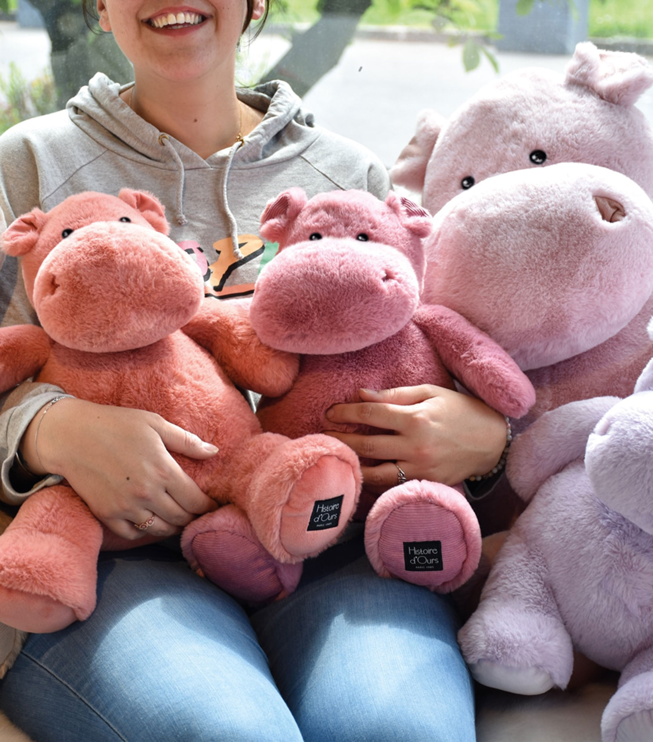 Peluche Hip'Pie Hippopotamus Plush 85 cm