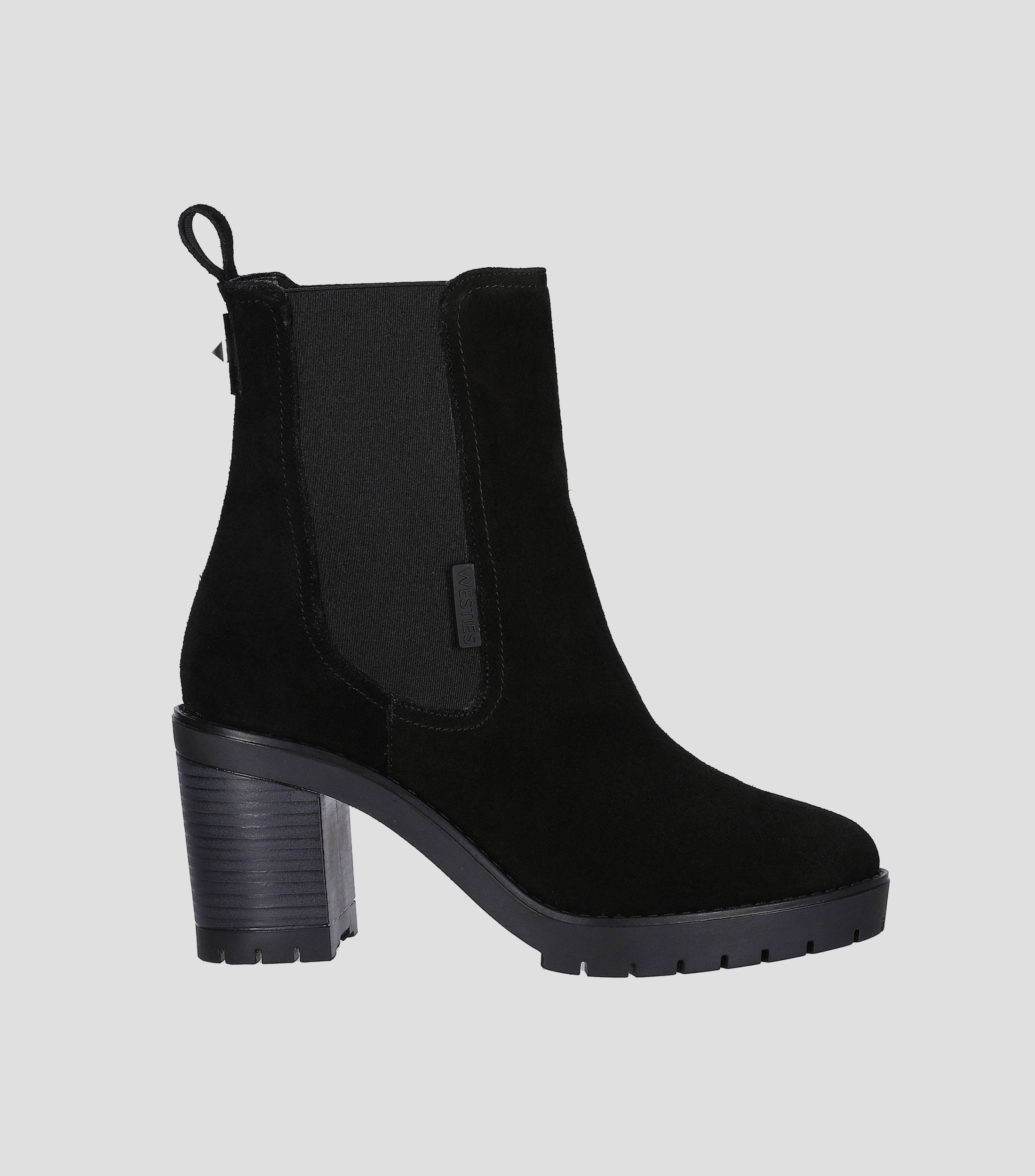 Botas Puntiagudas Con Cremallera Lateral Y Tacón Medio | Meses Sin Interés