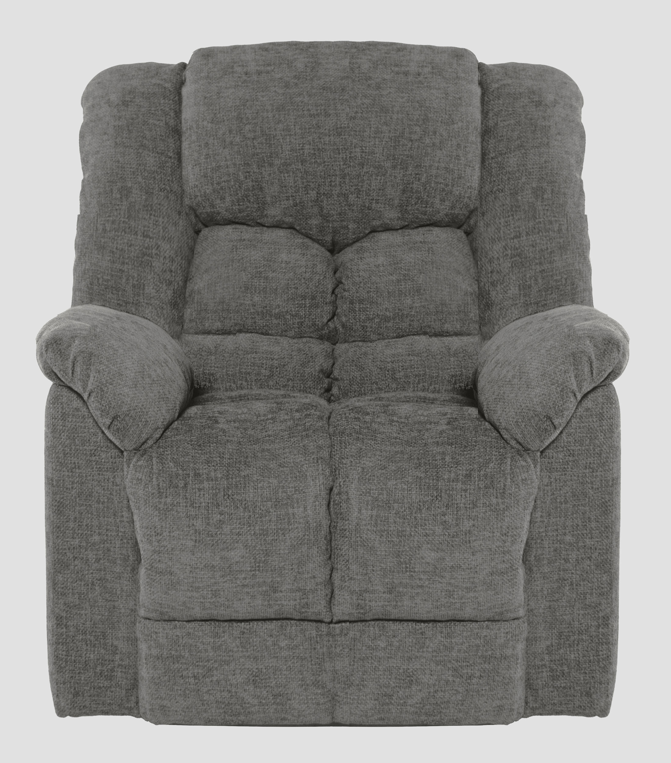 Sillon reclinable tipo mecedora Genaro en tela Gris