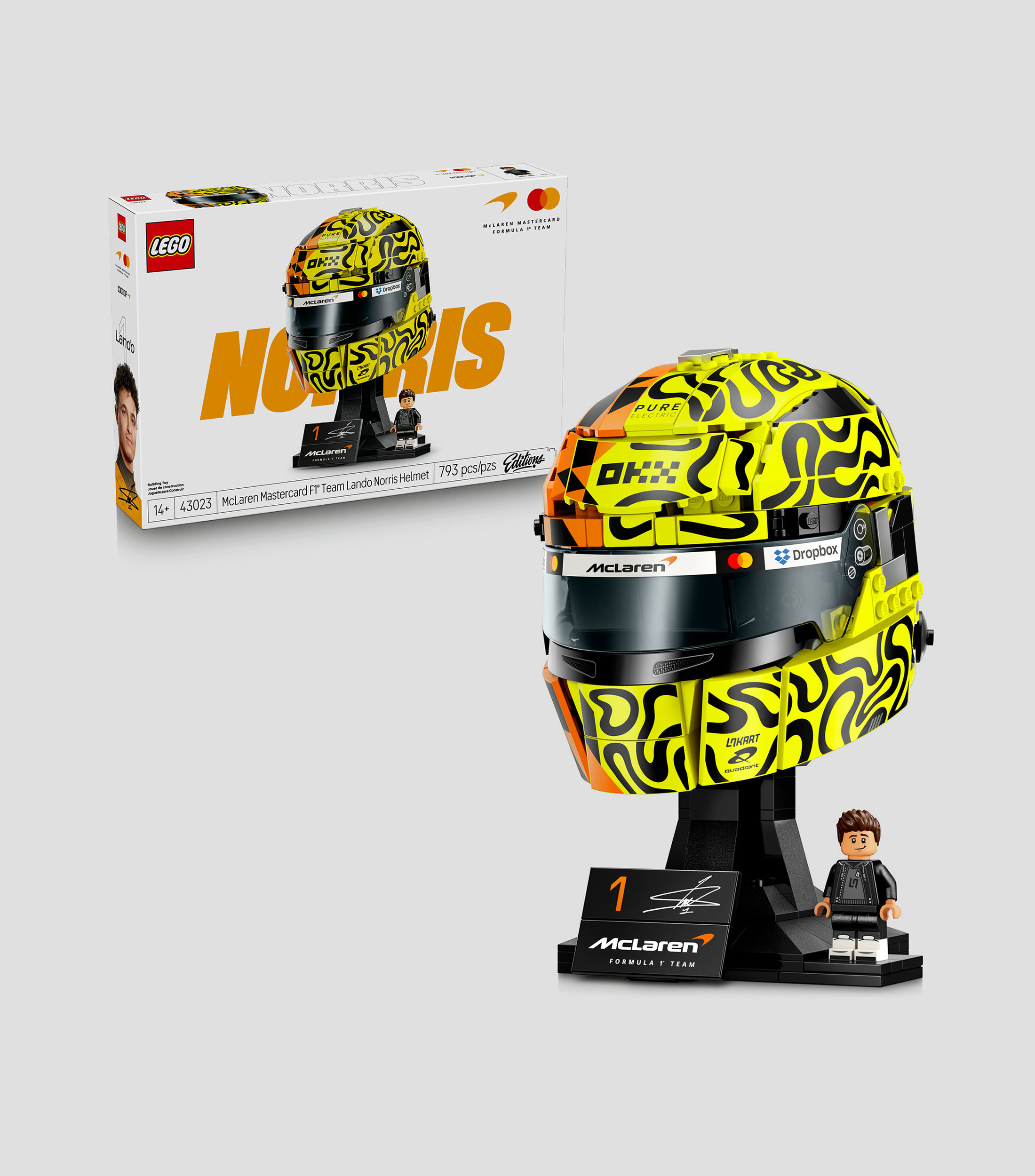 Lego Editions Formula 1 McLaren Mastercard F1 Team: Casco de Lando Norris 43023