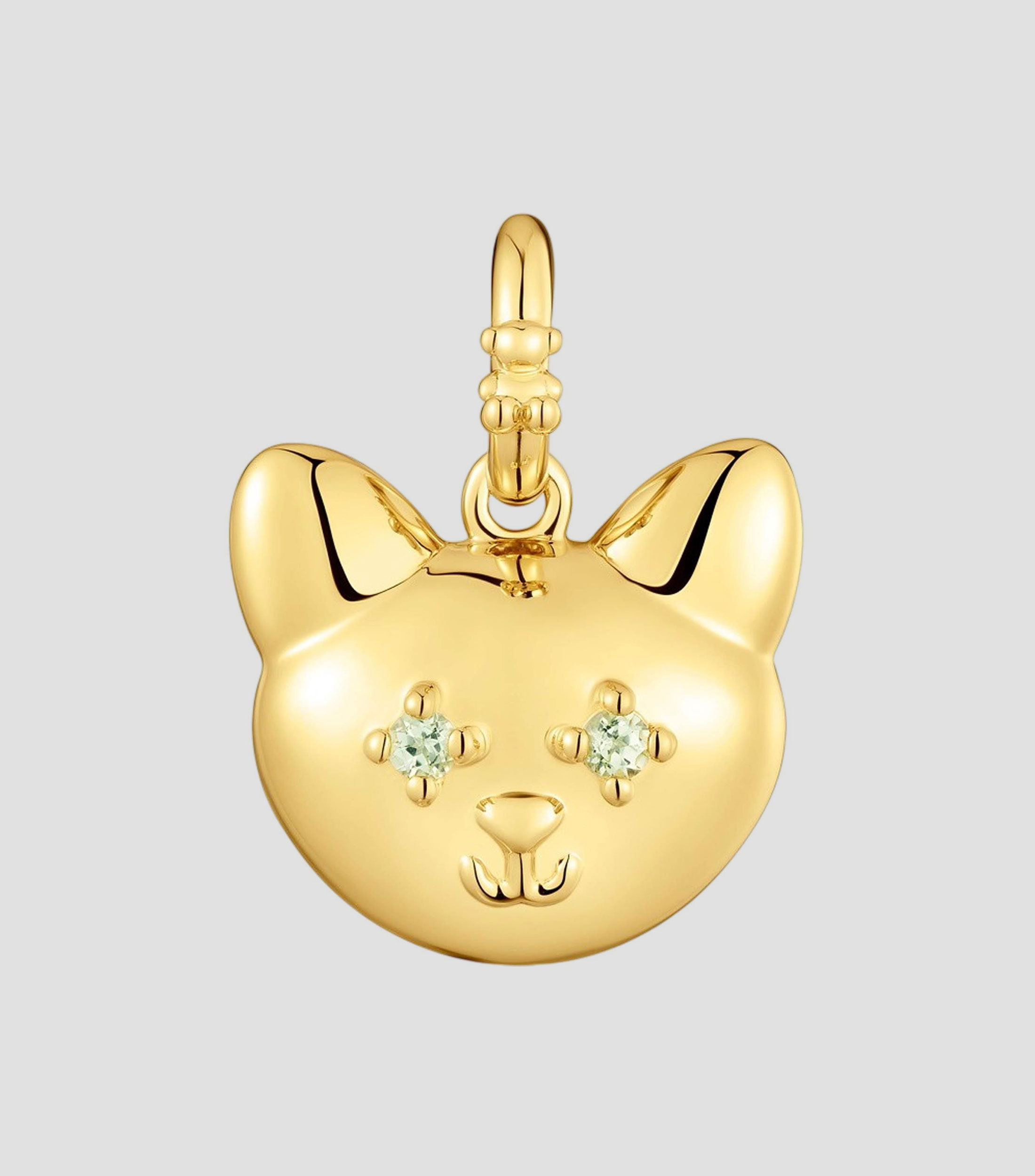 Dije de plata .925 en forma de gato Medallions Mujer