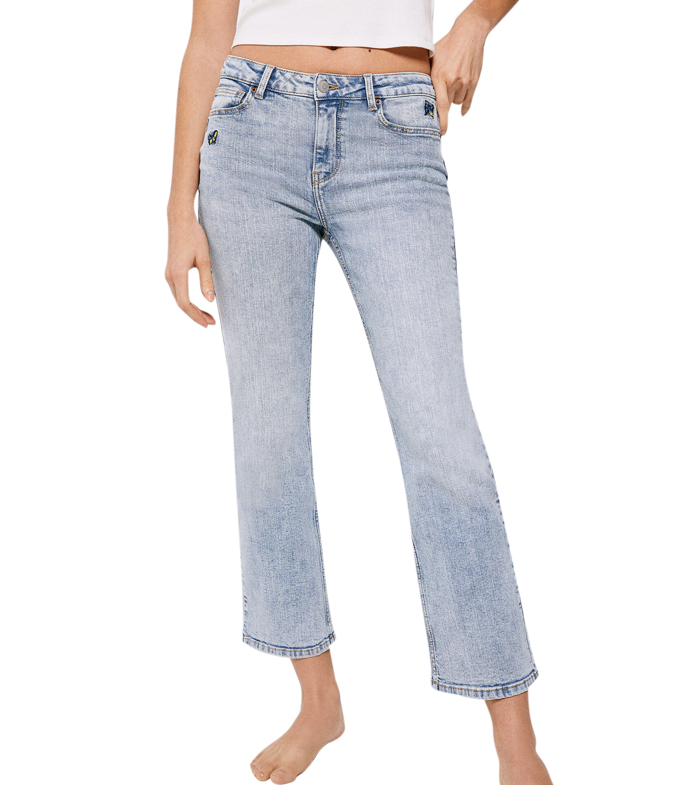 Springfield Jeans Donna Slim Cropped | Taglio Moderno E Qualità Garantita