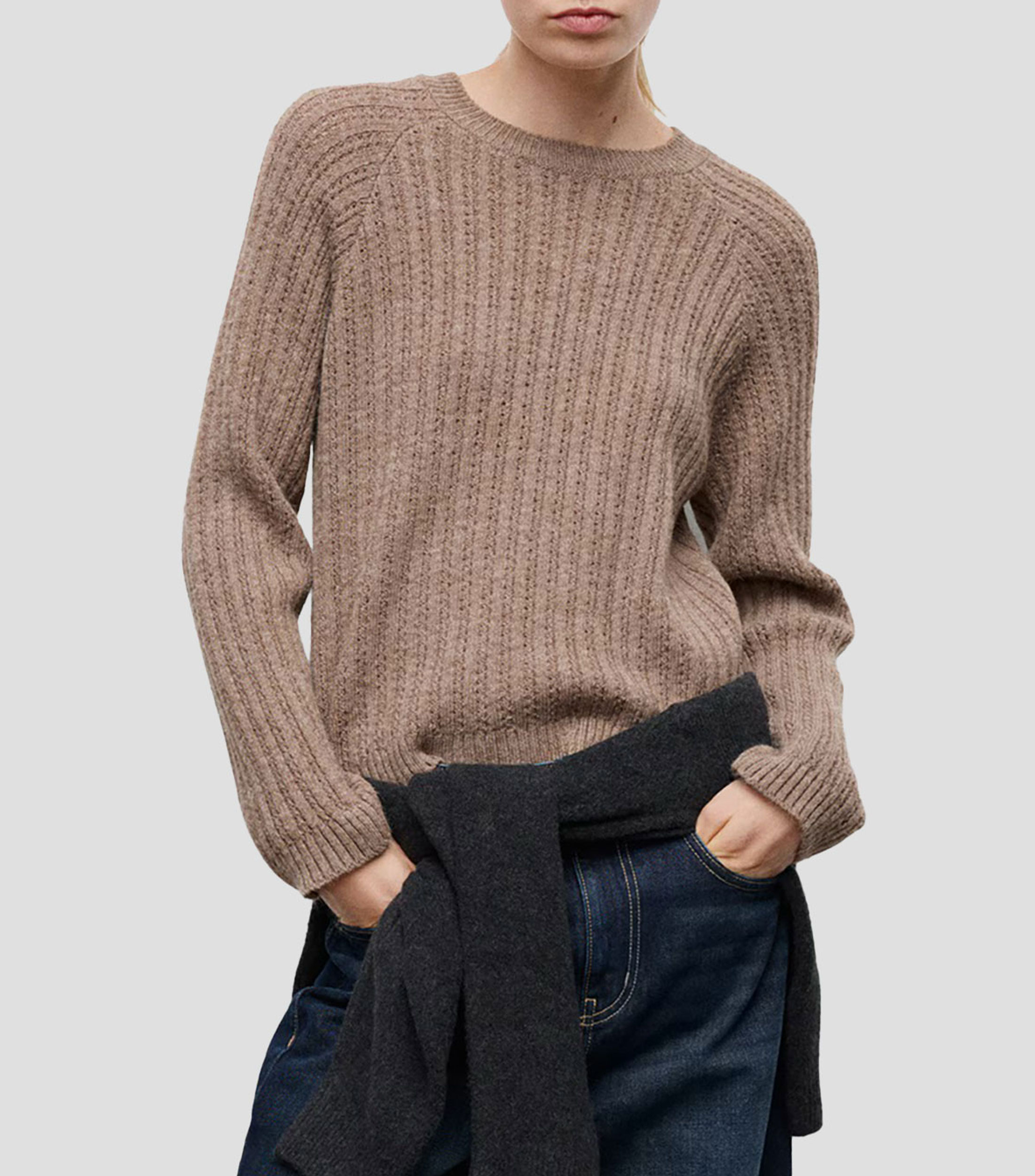 Suéter cuello redondo Mujer