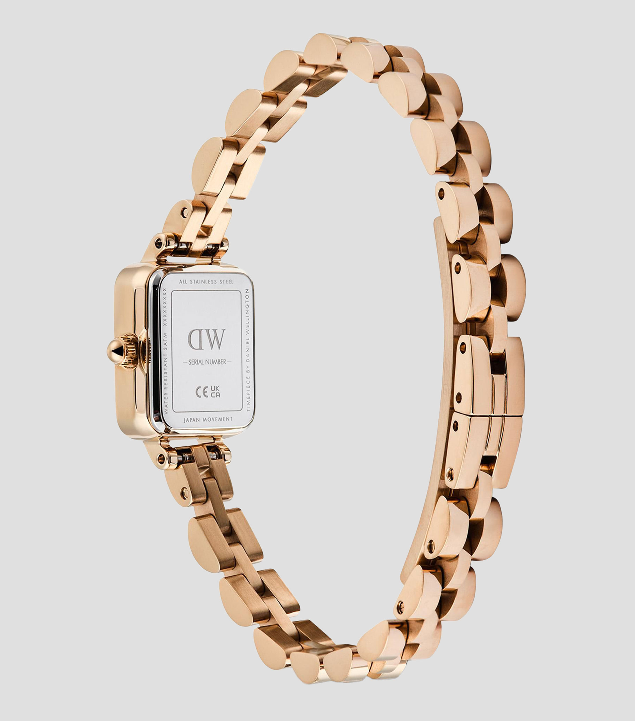 Reloj para Mujer DW Quadro Mini casual marrón