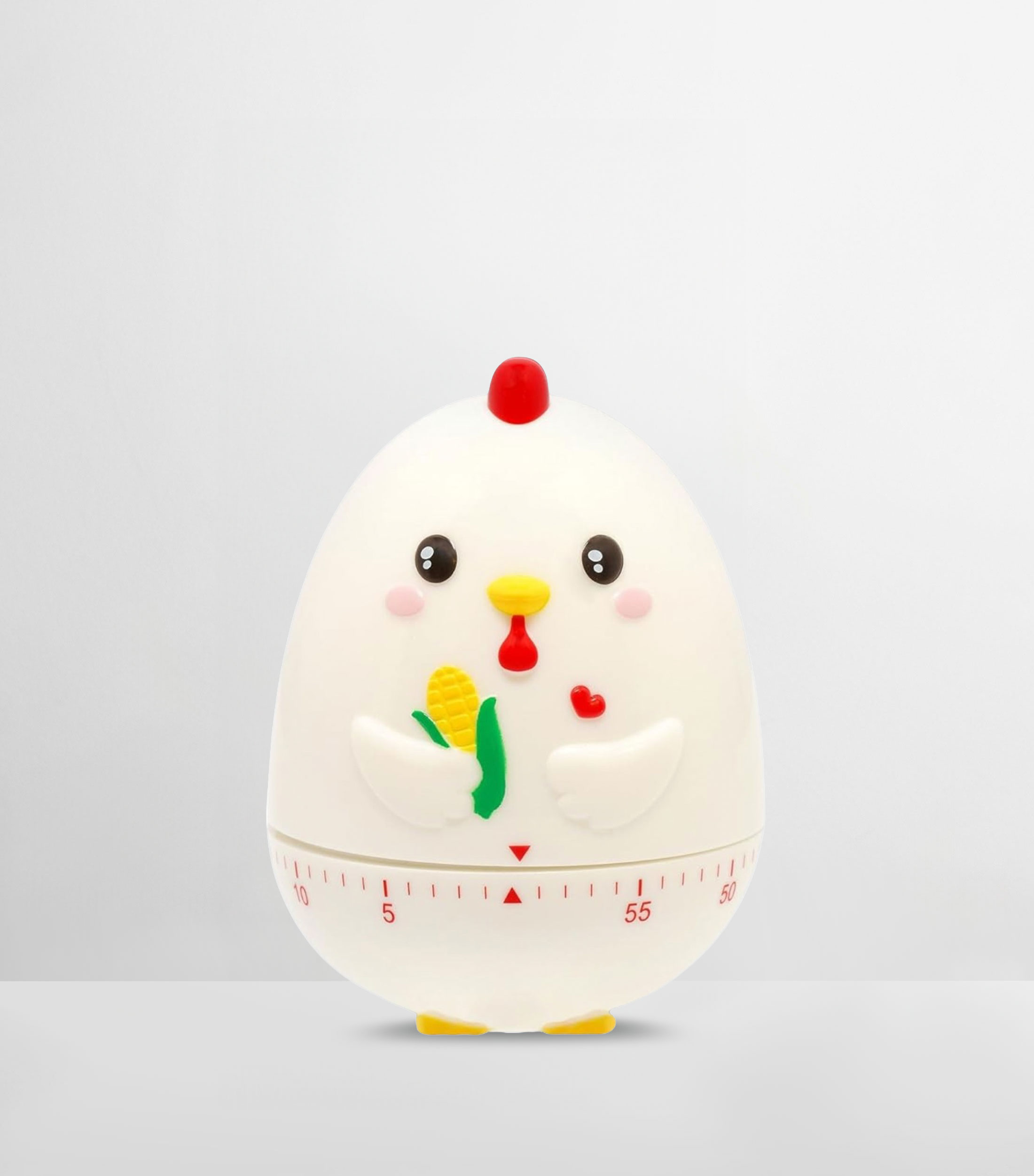 Temporizador de cocina Gallina blanco