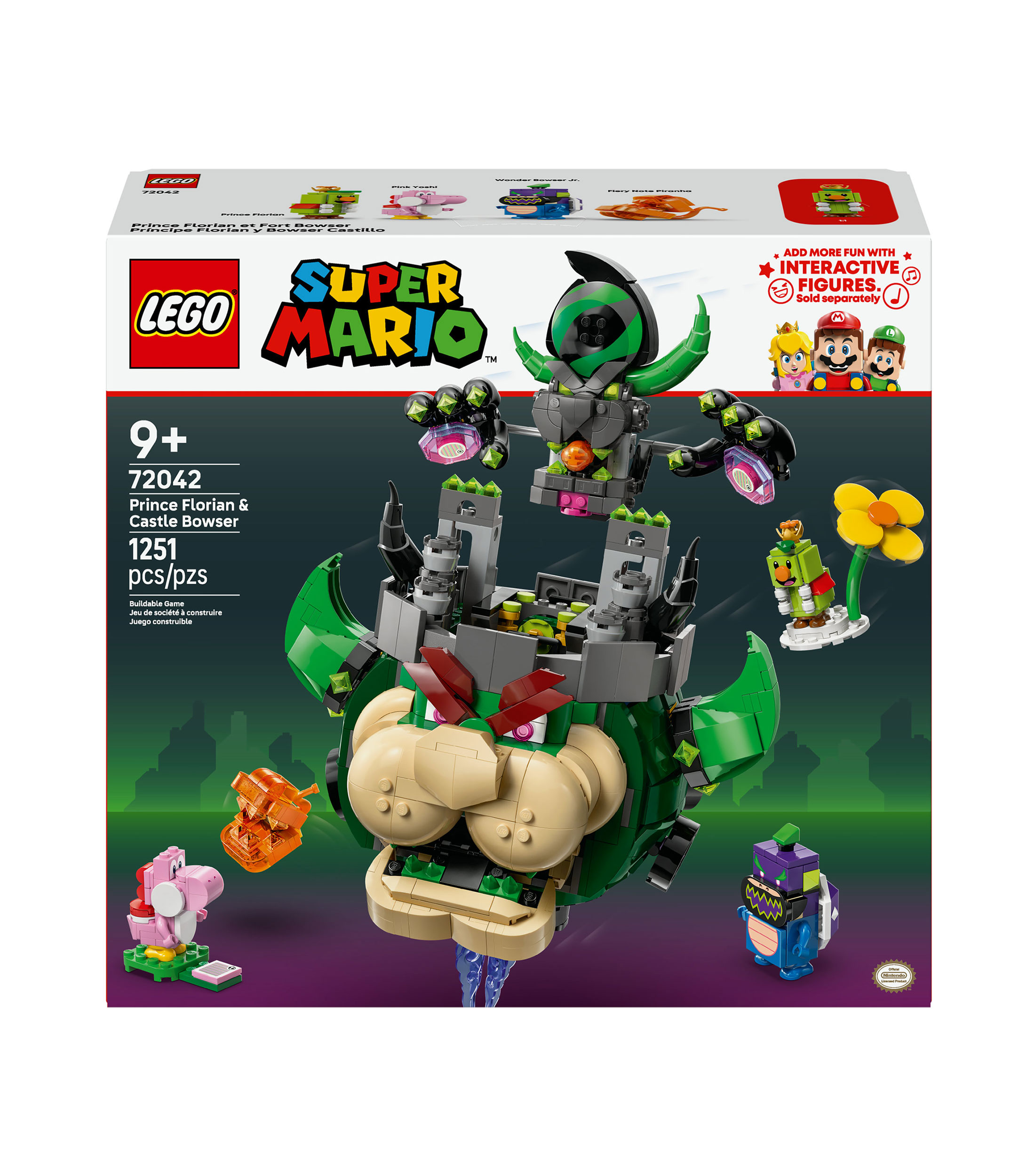 Lego Super Mario Príncipe Florian y Bowser Castillo 72042