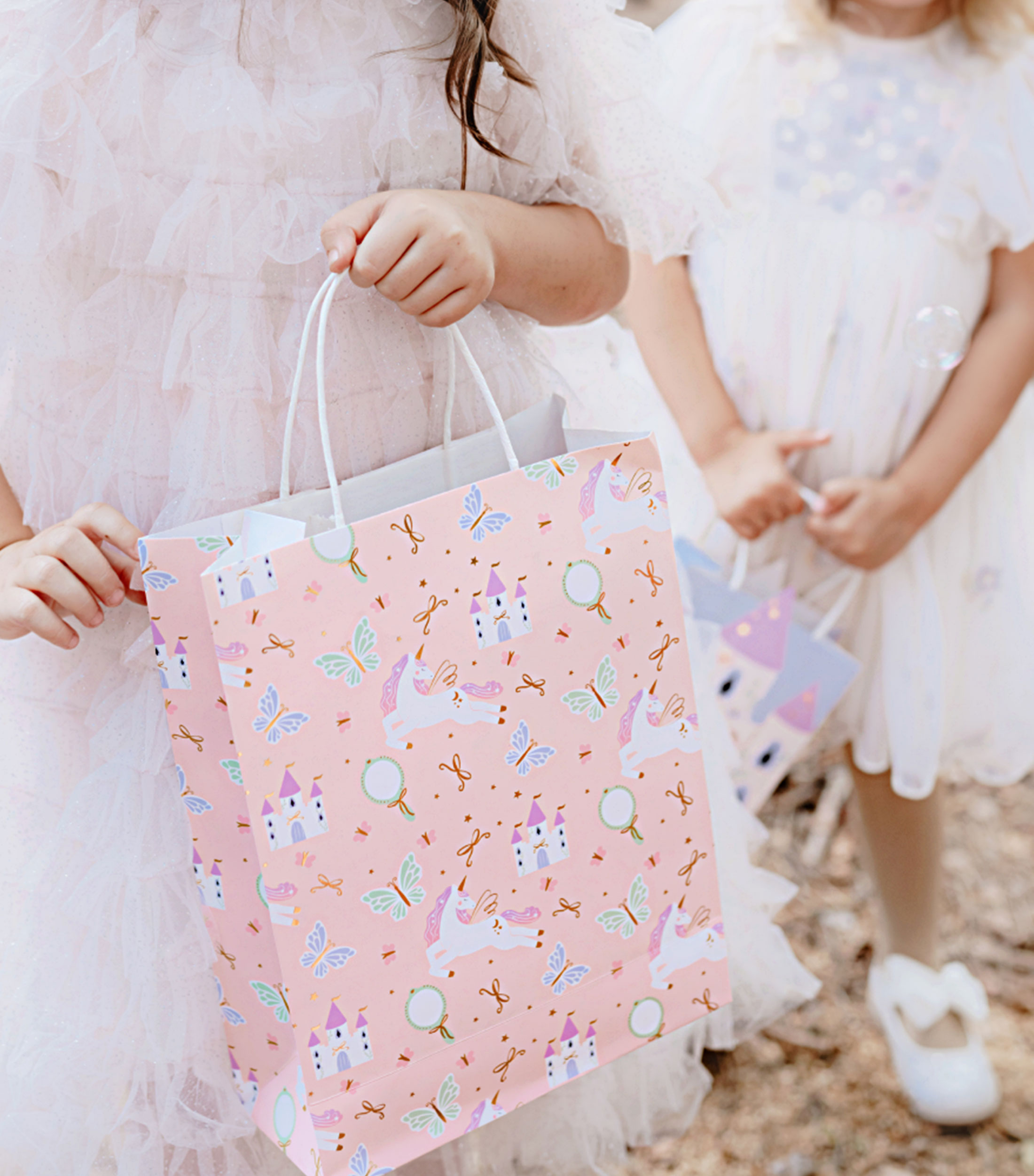 Bolsa para regalo con unicornios