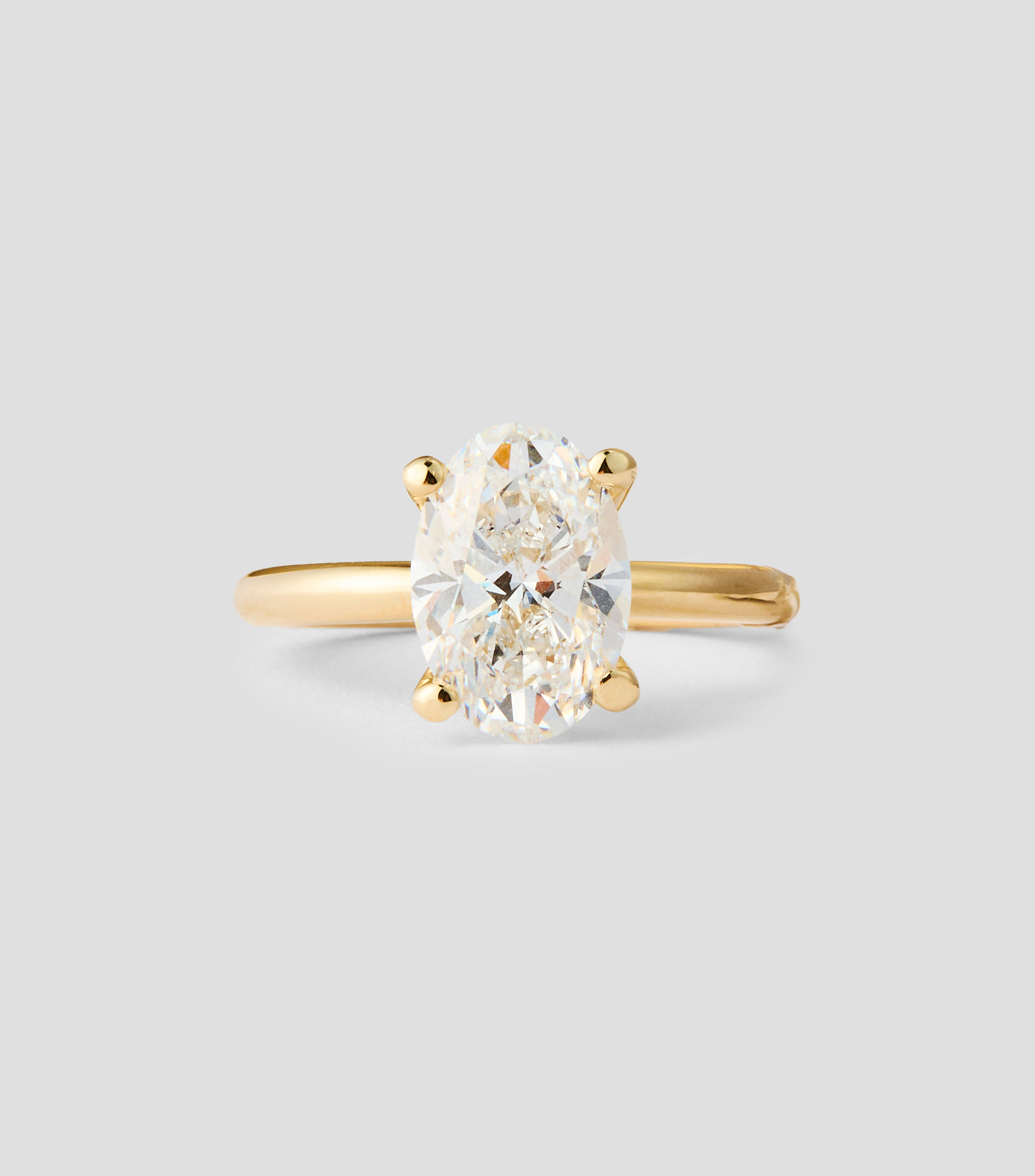 Anillo solitario en Oro de 14 Kilates Mujer