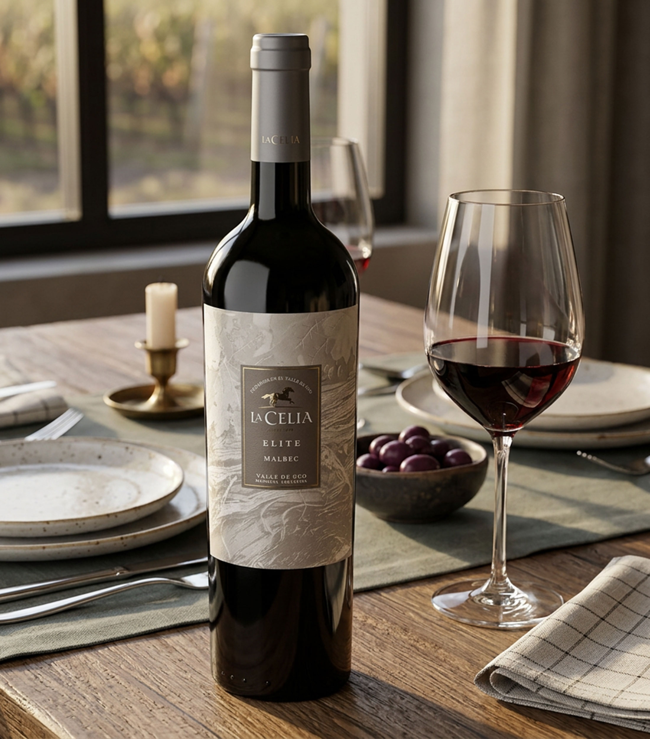 Vino tinto Malbec La Celia Elite, Argentina, 750 ml
