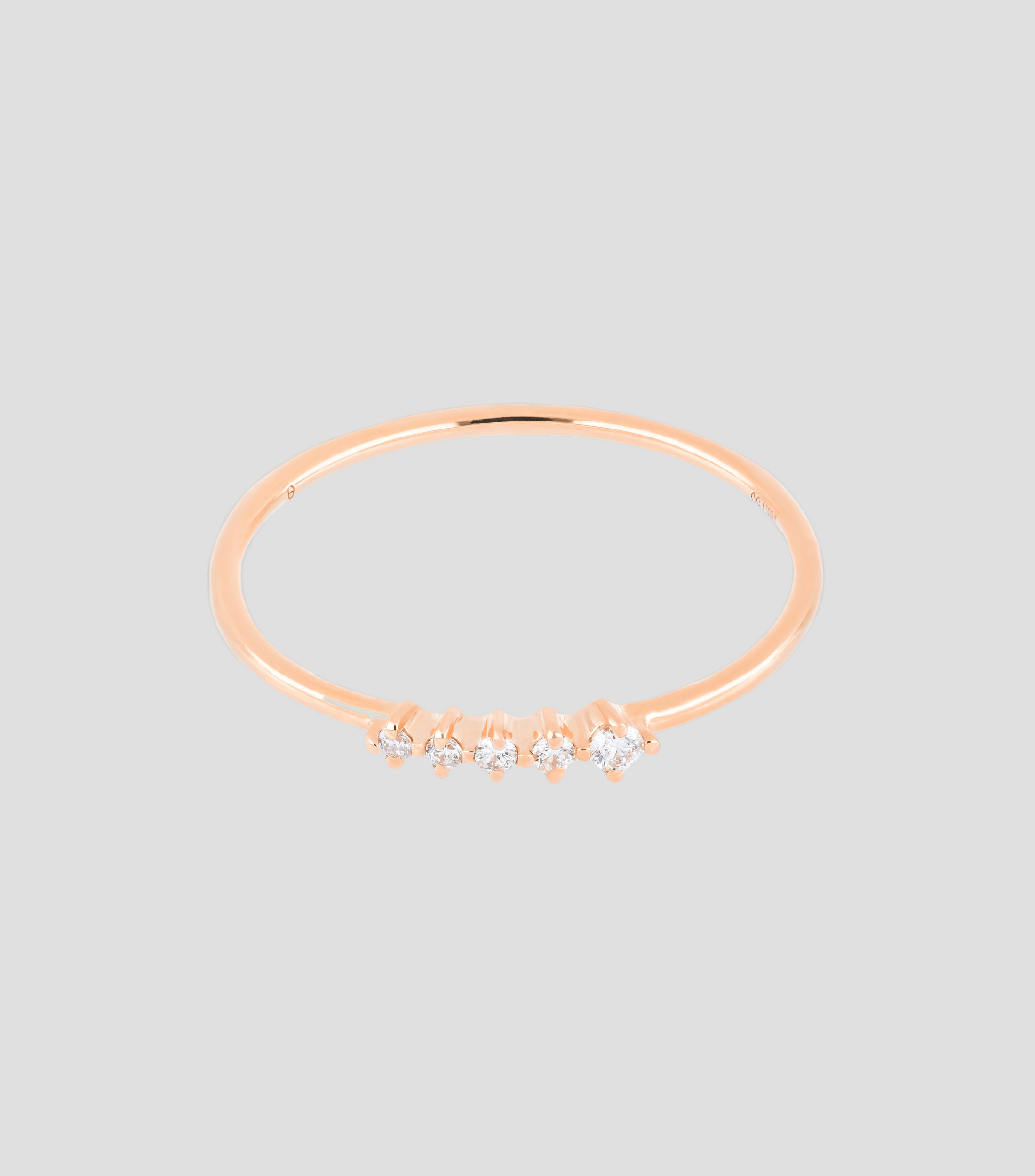 Anillo en Oro rosa de 18 Kts Mujer