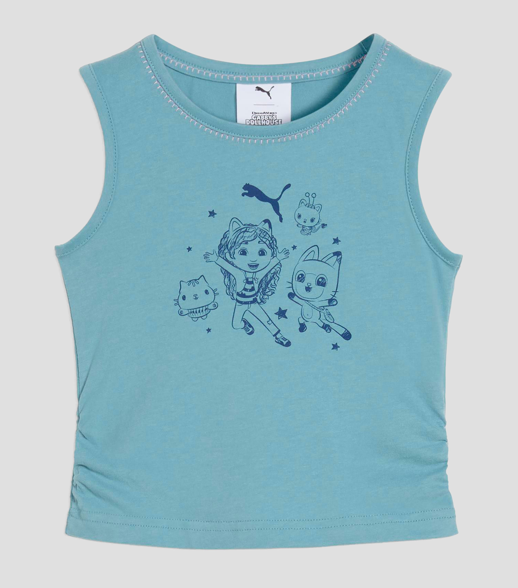 Tank casual X cuello redondo sin mangas con estampado Niña