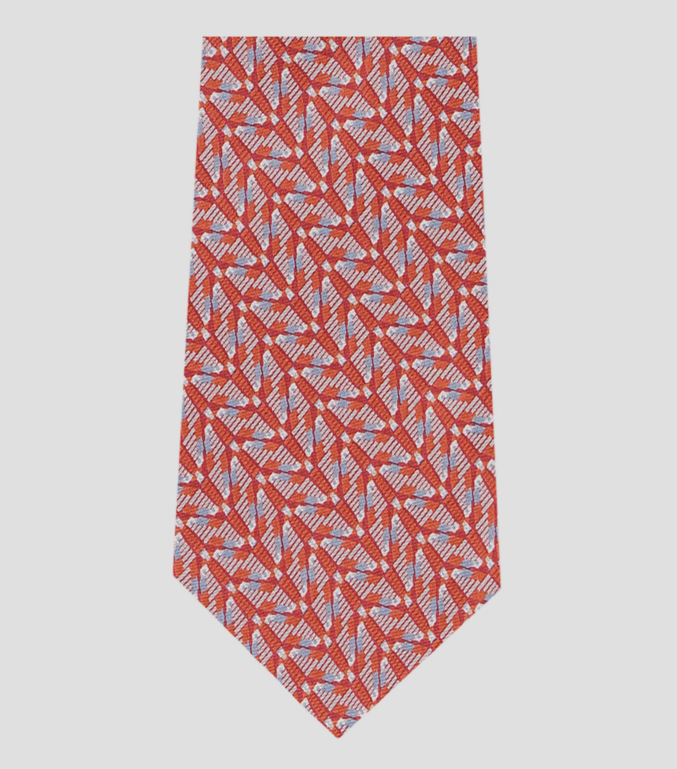 Corbata ancha de seda roja Pirámide de Teotihuacán
