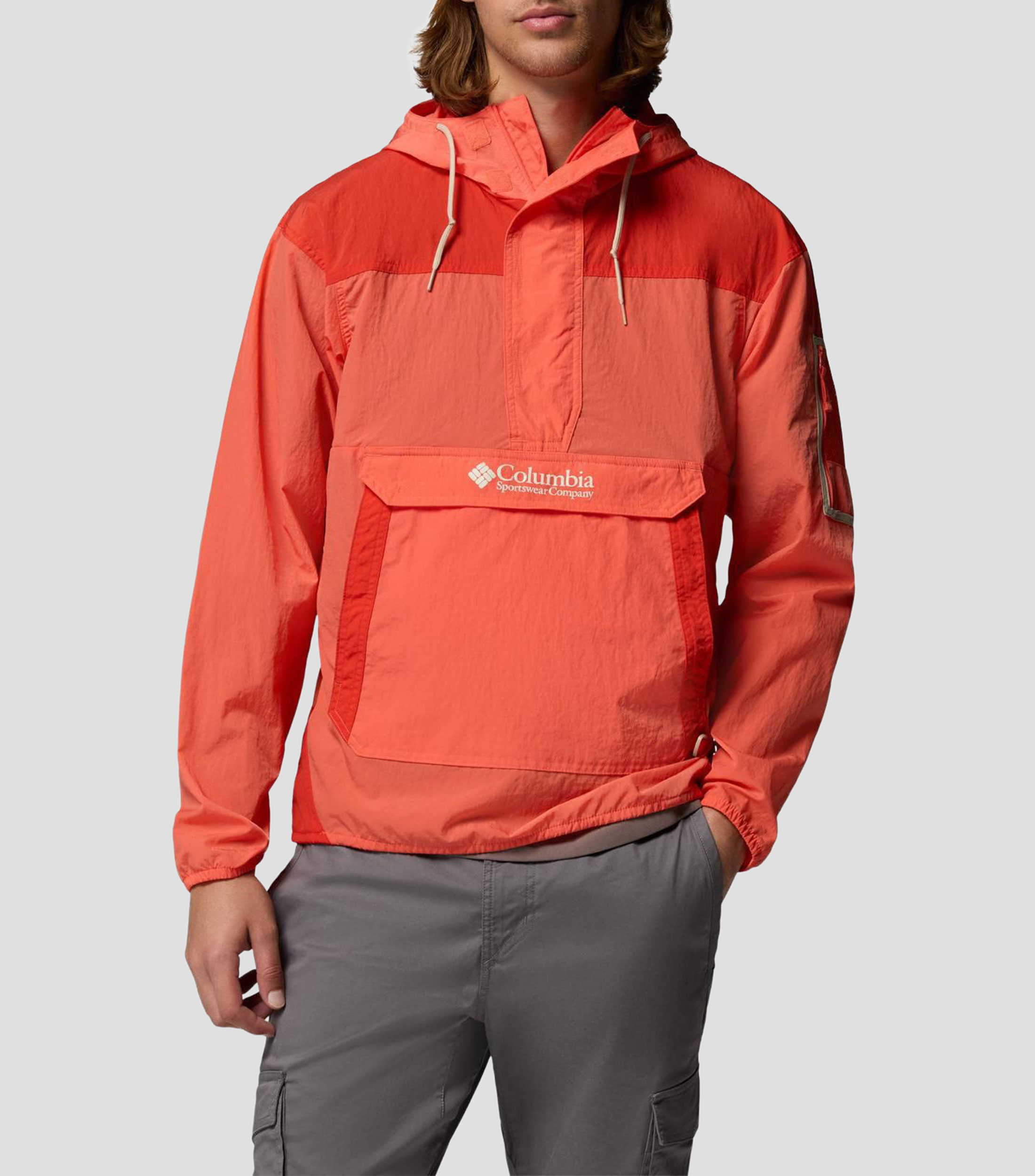 Chamarra rompevientos con capucha Challenger Anorak Hombre