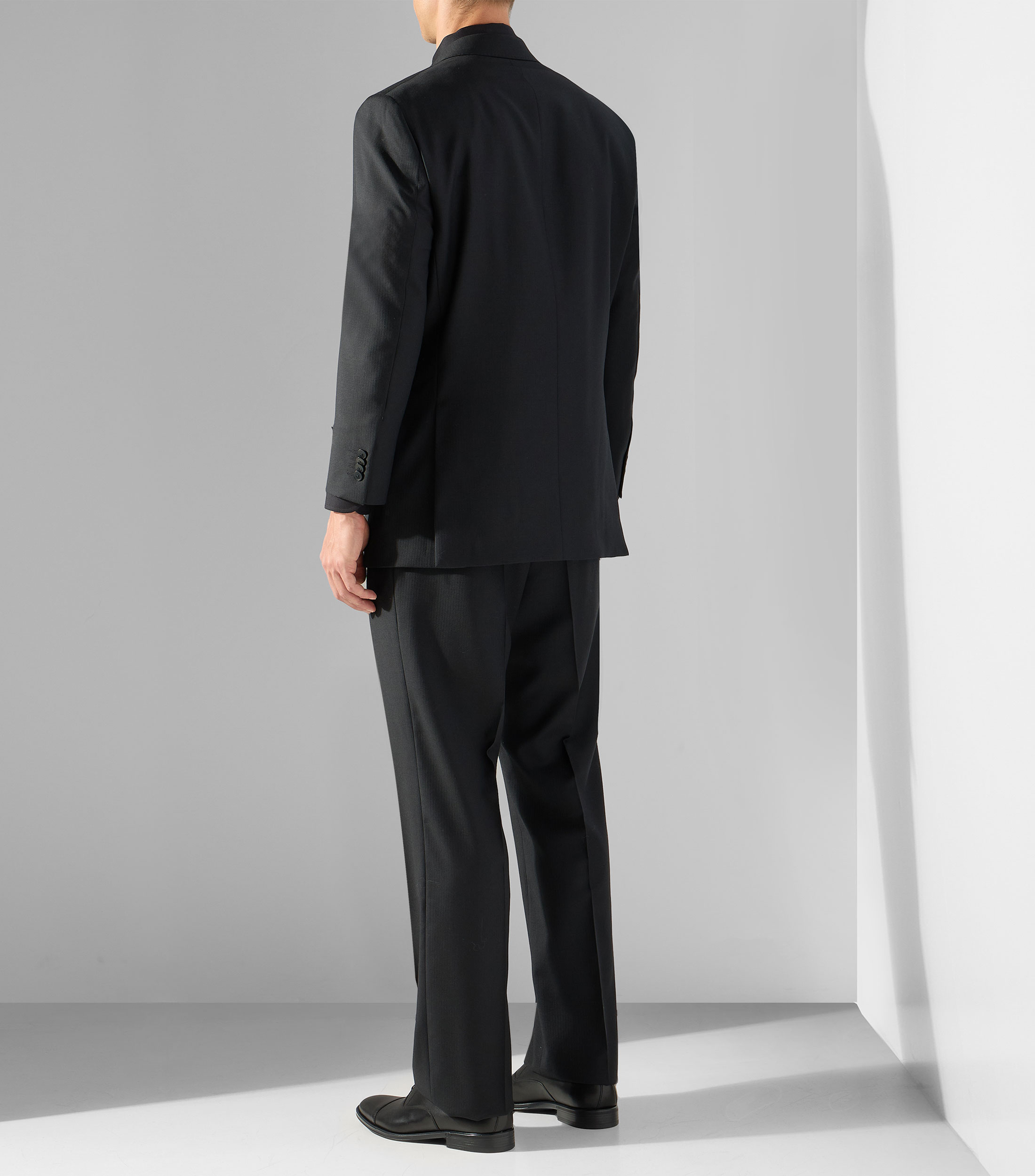 Traje de lana corte regular liso Hombre
