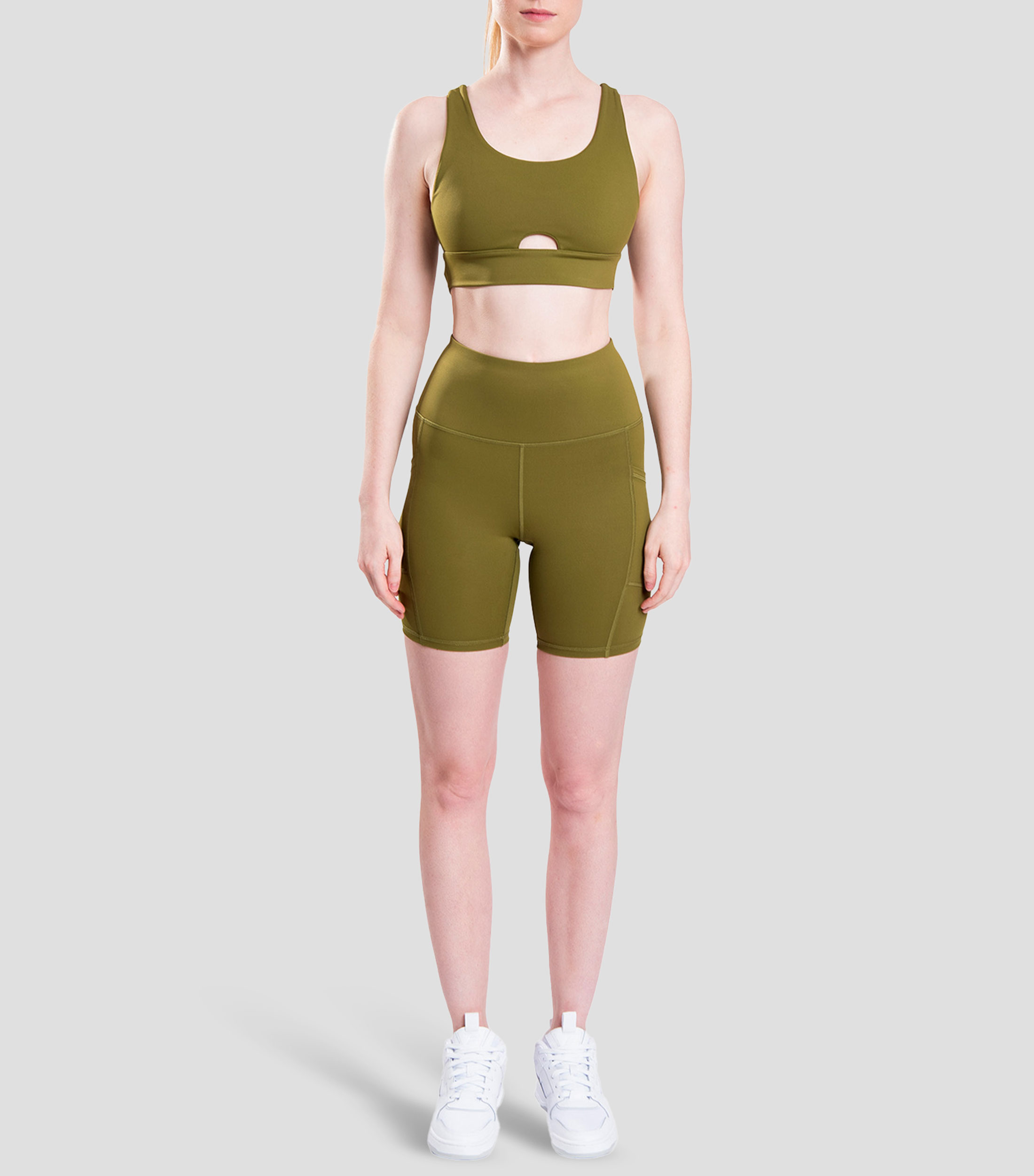 Short deportivo liso Mujer