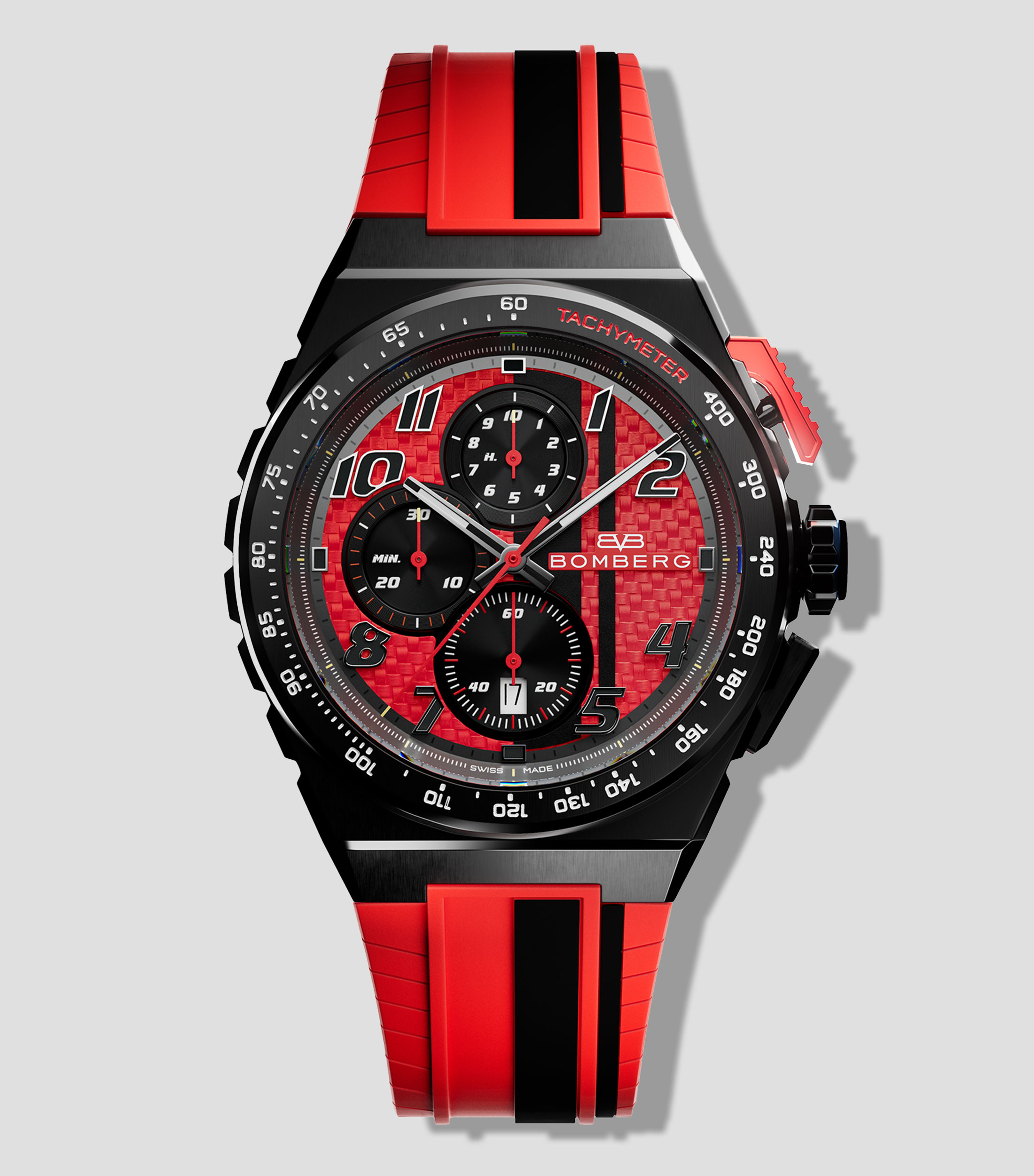 Reloj para Hombre Apex Carbon MZ casual Rojo, Negro