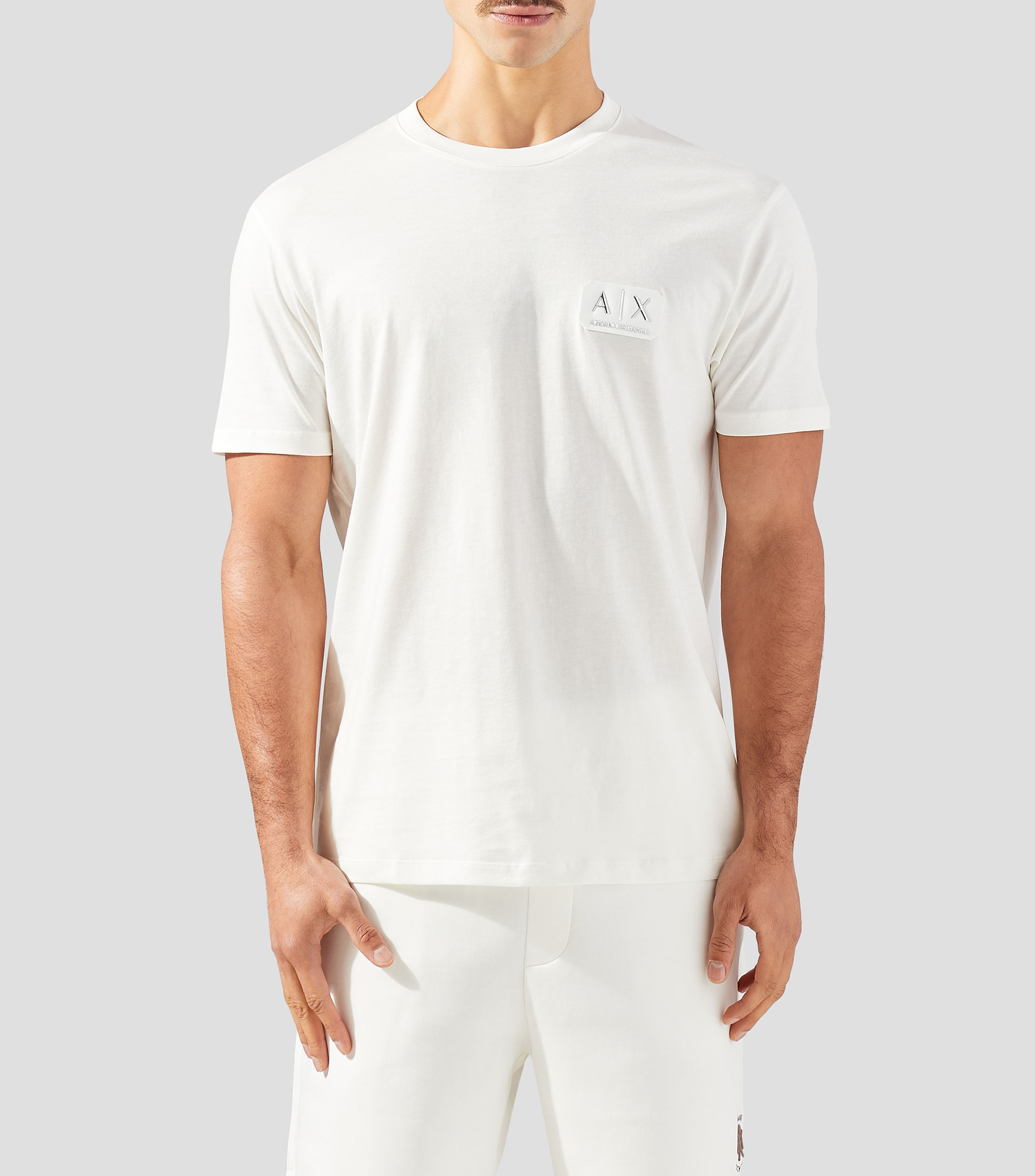 Playera cuello redondo manga corta lisa Hombre
