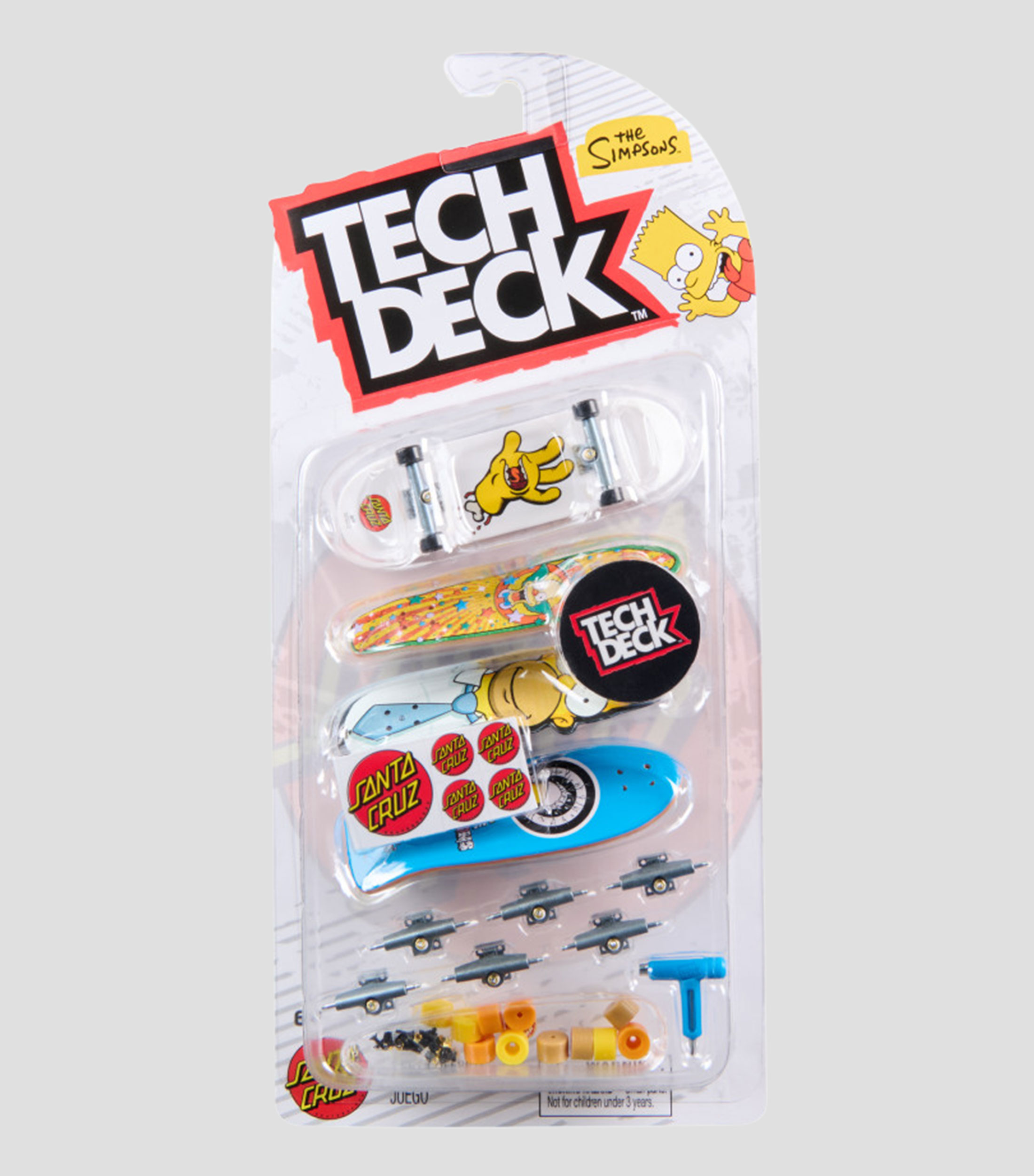 Tech Deck 4 Patinetas The Simpsons