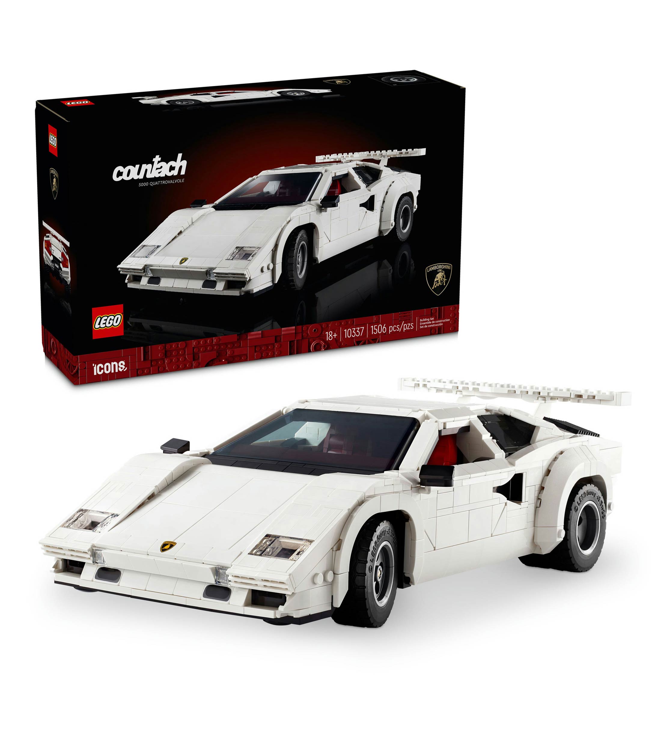 Lego Icons Lamborghini Countach 5000 Quattrovalvole 10337