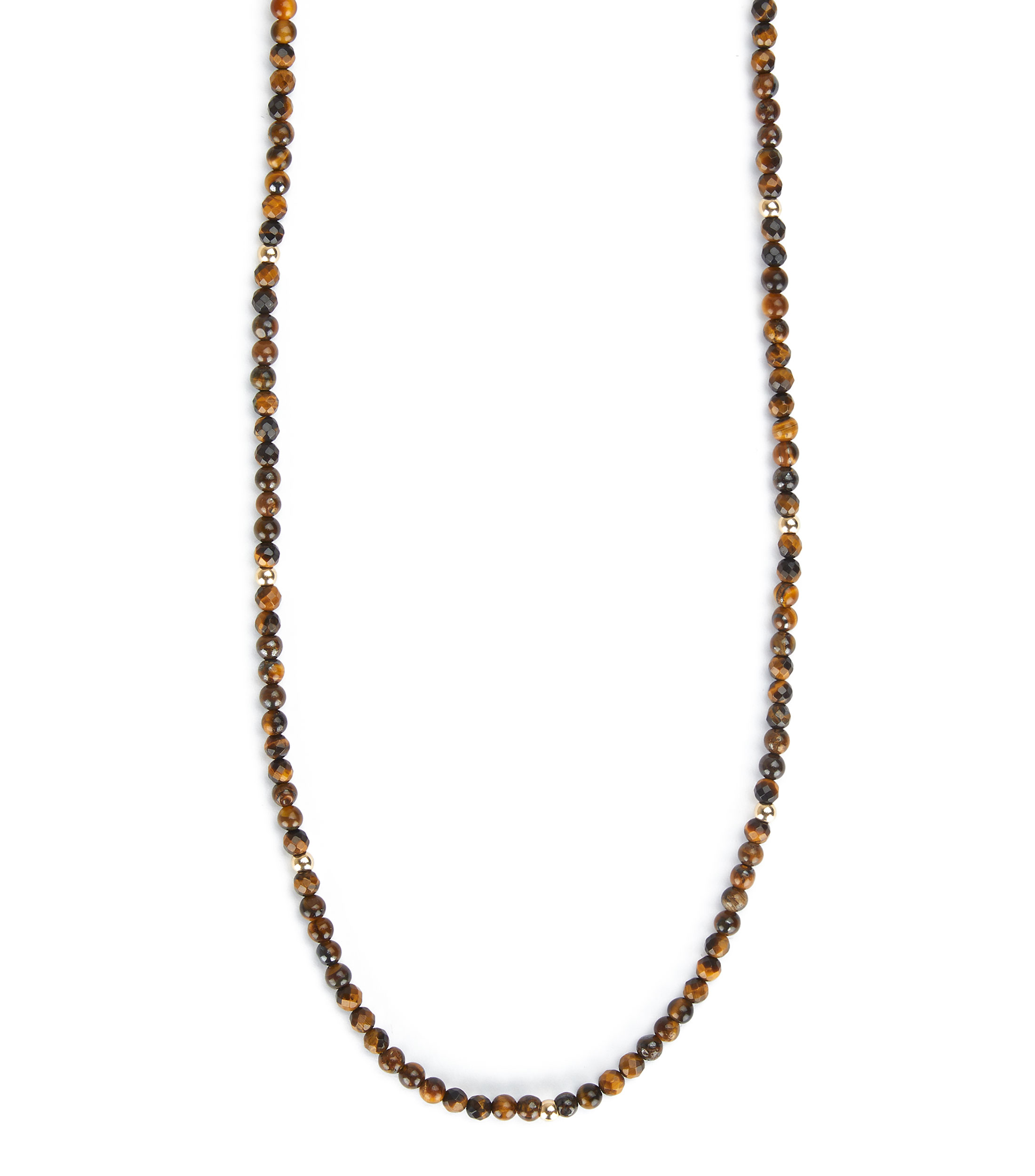 Collar con ojo de tigre Hombre