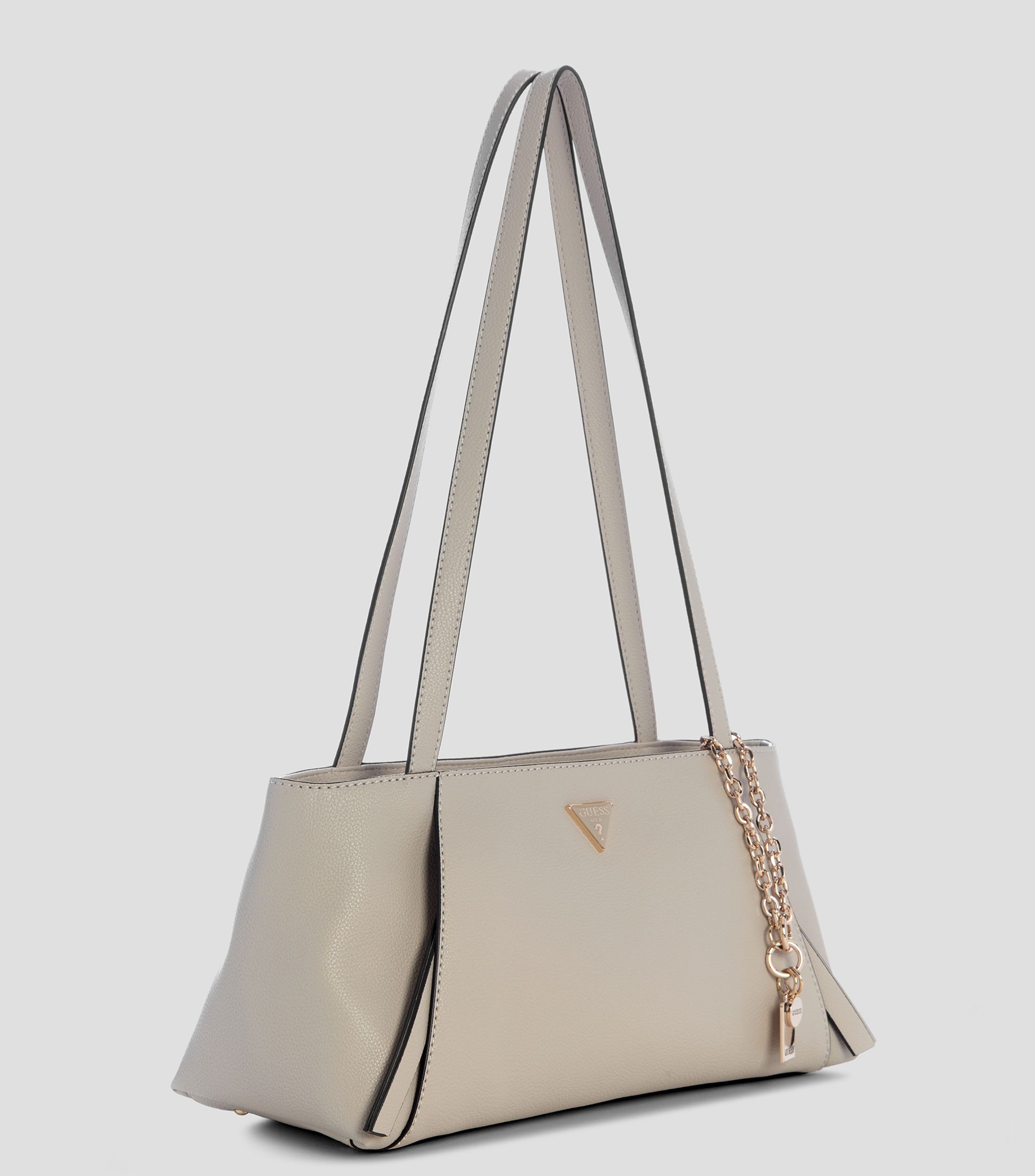 Bolsa satchel lisa con detalle texturizado Mujer