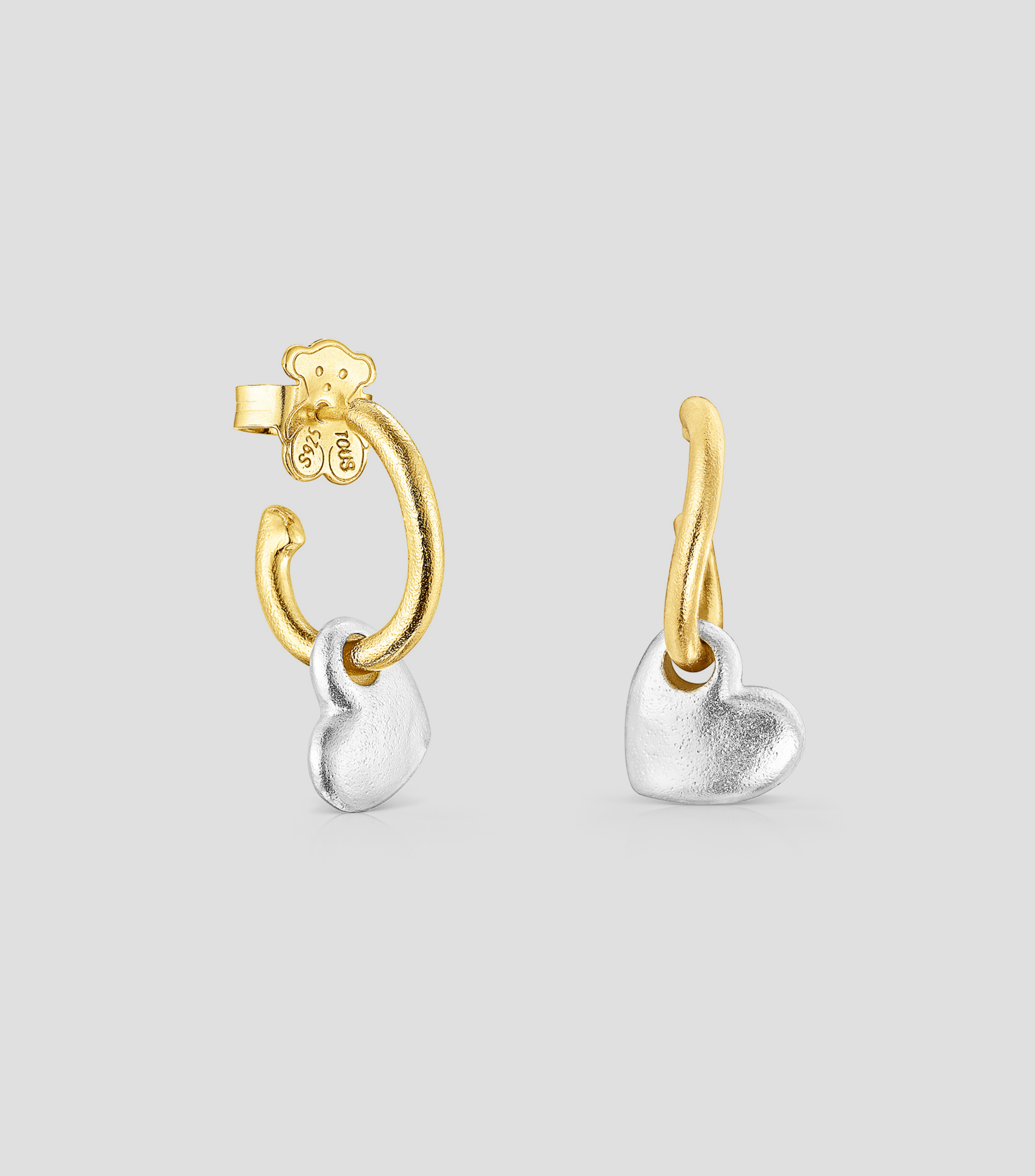 Pendientes en Plata con Corazones Luah Mujer