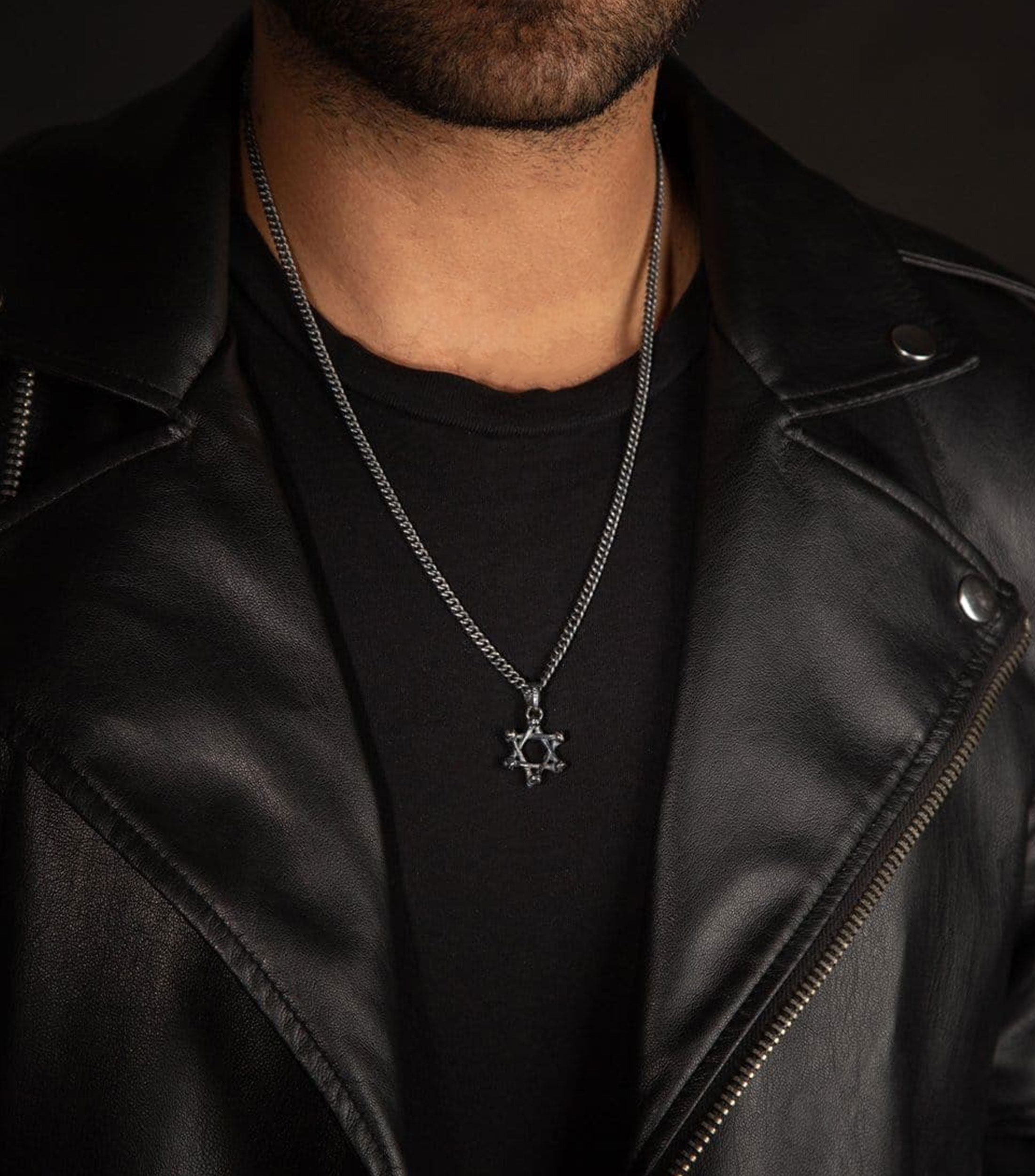 Dije Large D.Star en plata .925 Unisex
