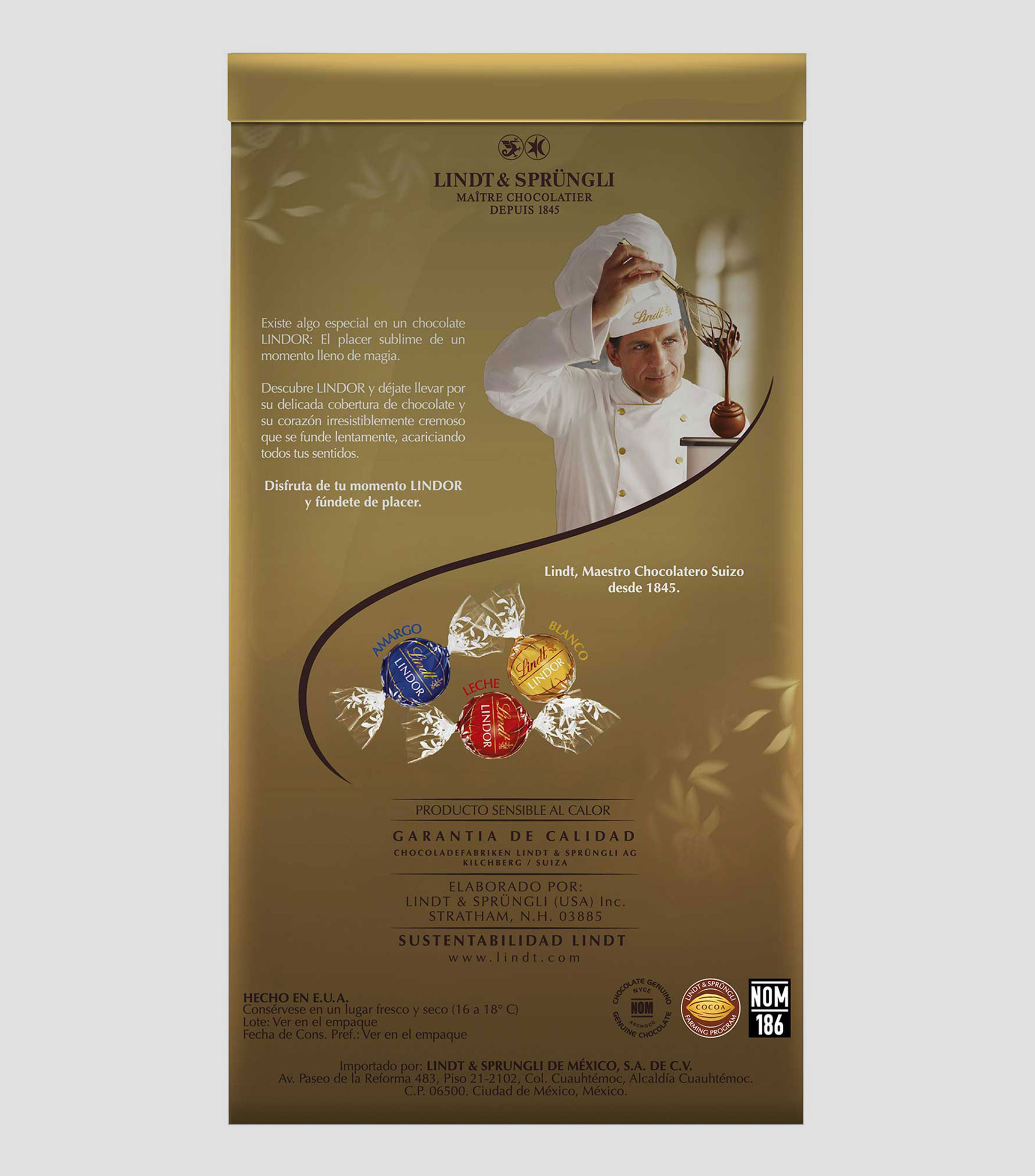 Lindor Bolsa Surtido 120 G